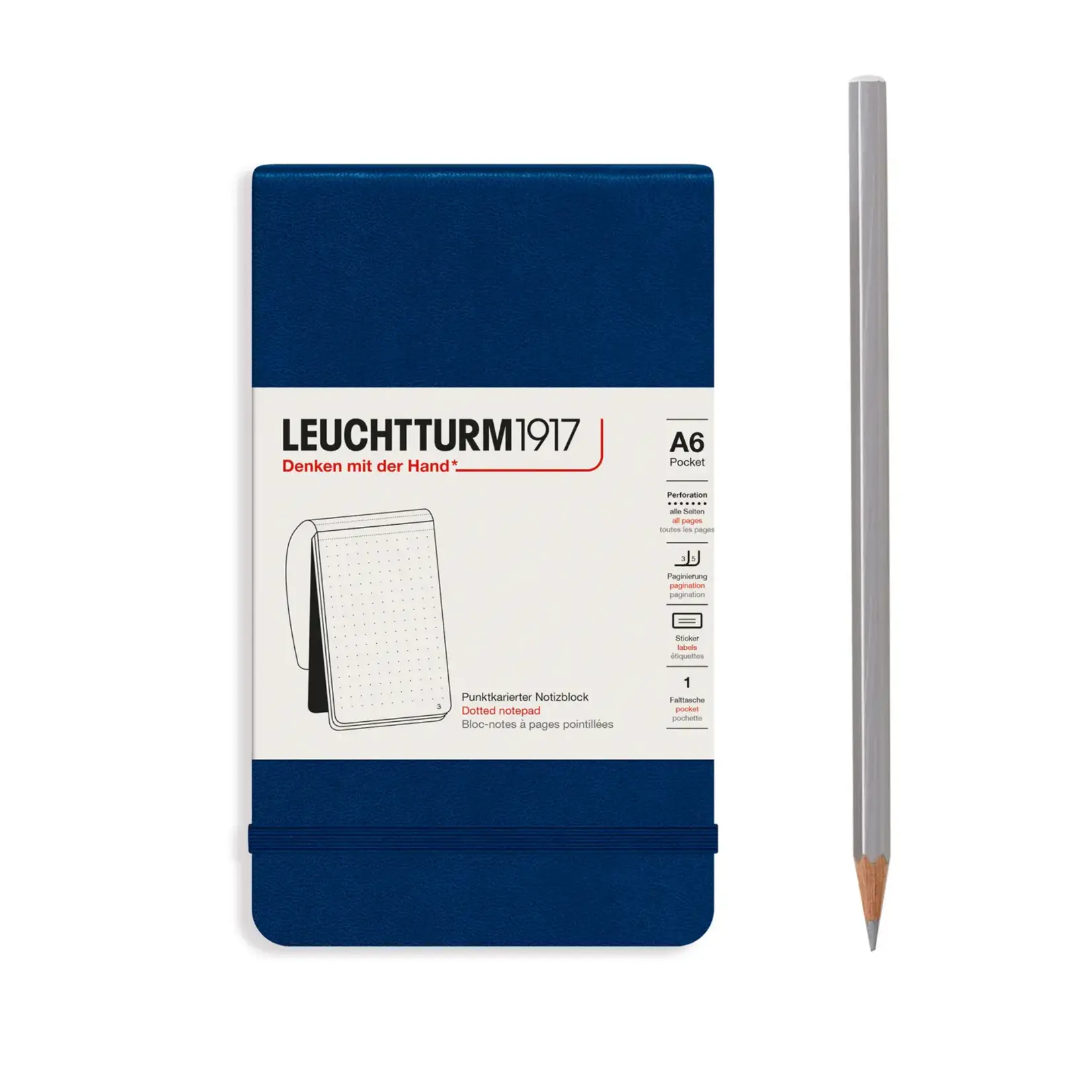 Leuchtturm1917 A6 Pocket Notebook, Reporter Style
