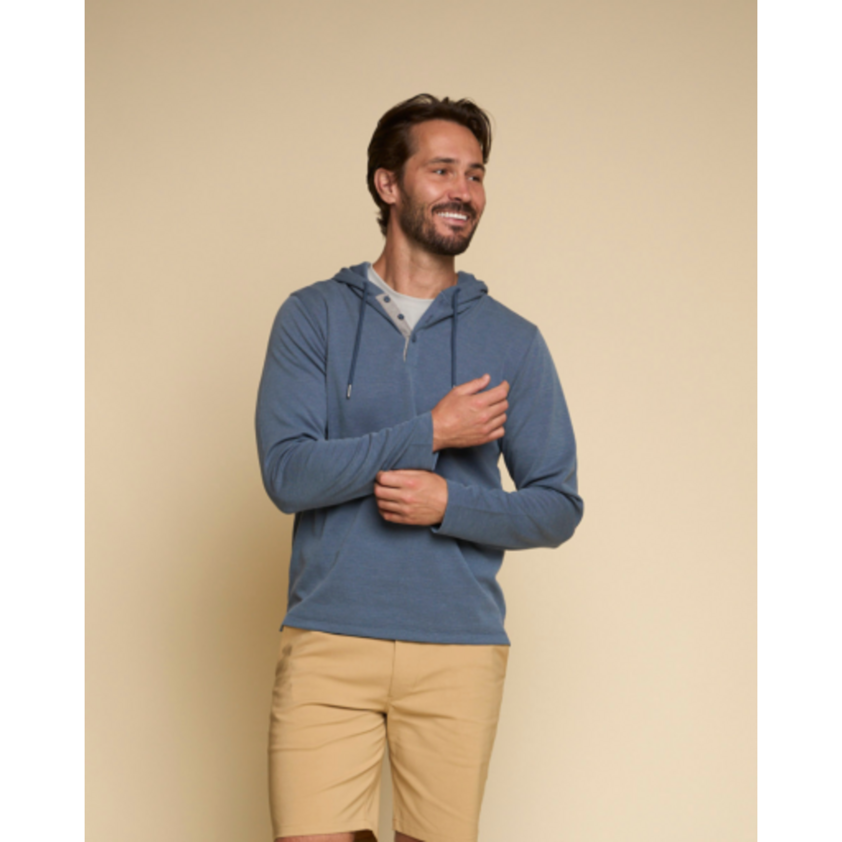 Fundamental Coast PEBBLE HENLEY HOODIE