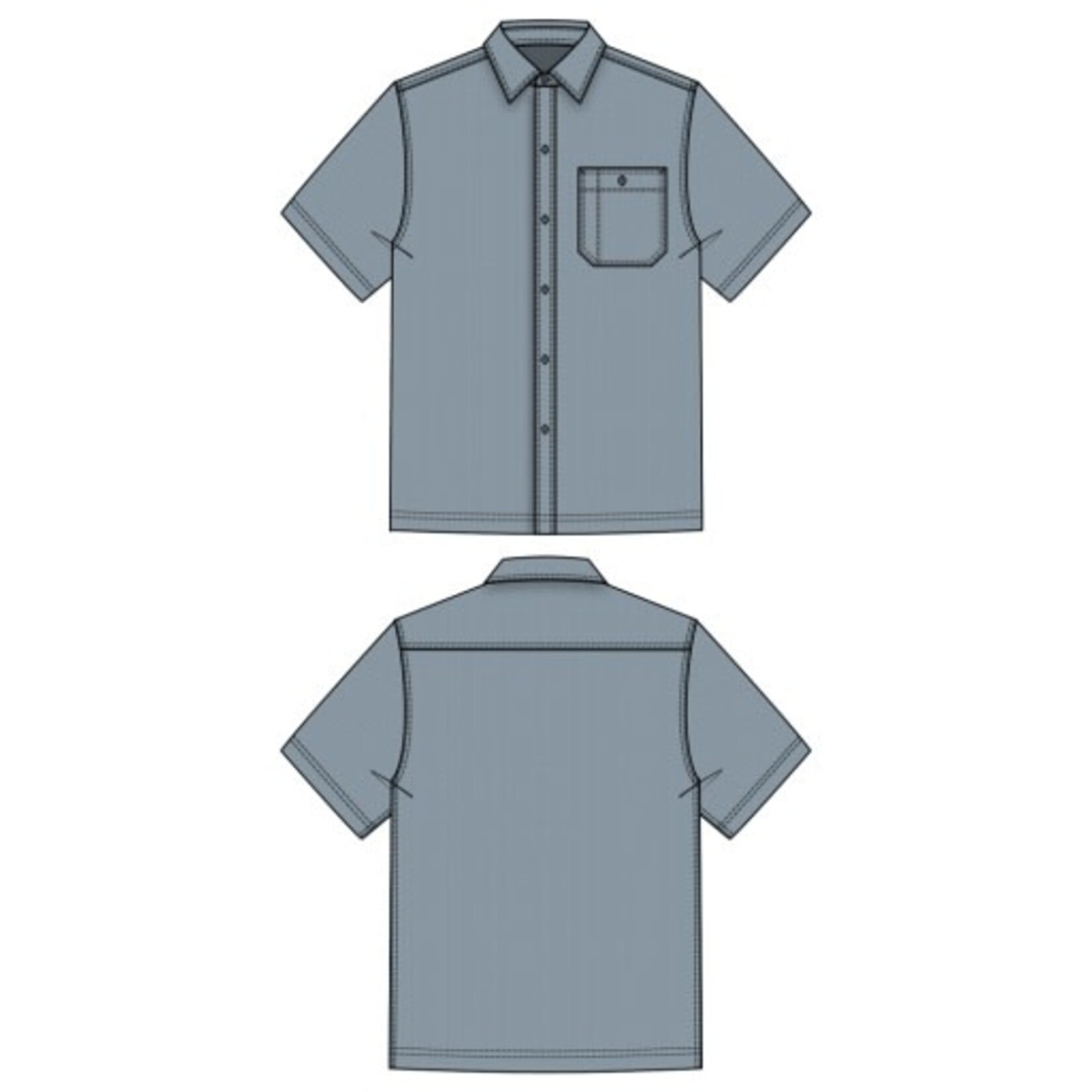 Liverpool Los Angeles men's knit s/s button up shirt