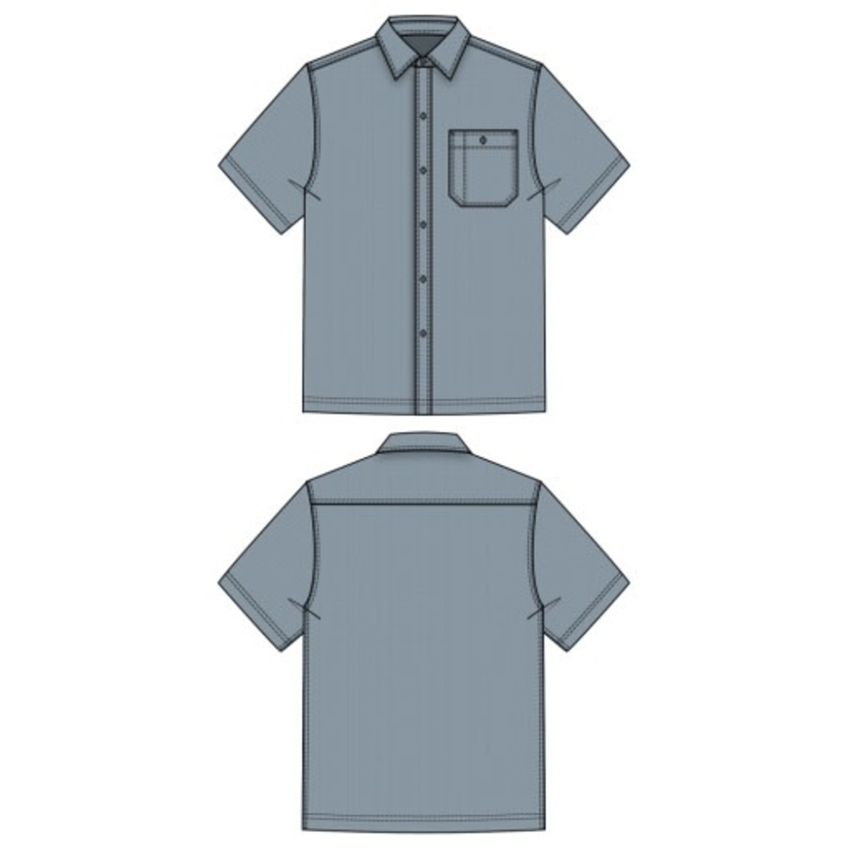 Liverpool Los Angeles men's knit s/s button up shirt