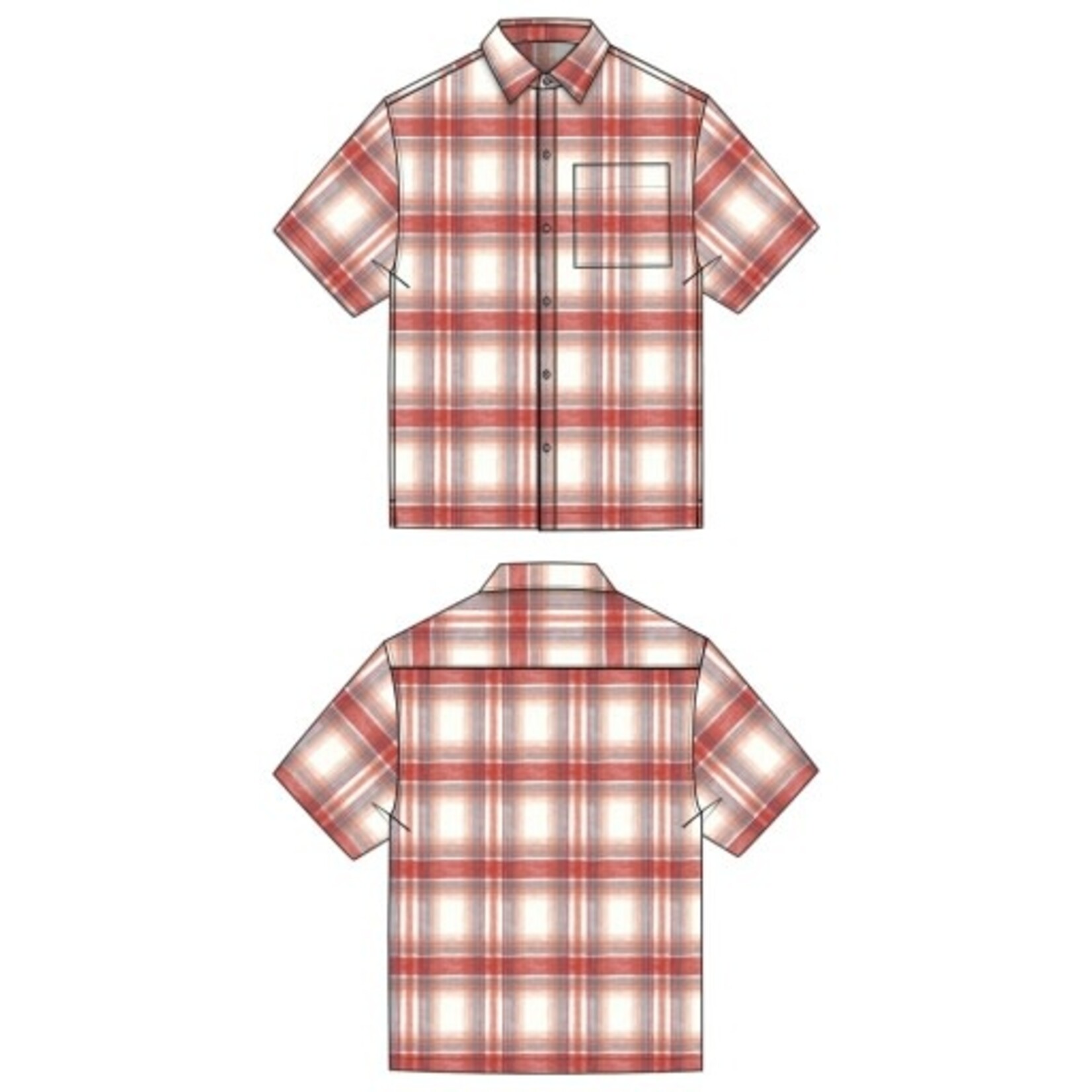 Liverpool Los Angeles Men's Short Sleeve Button Up