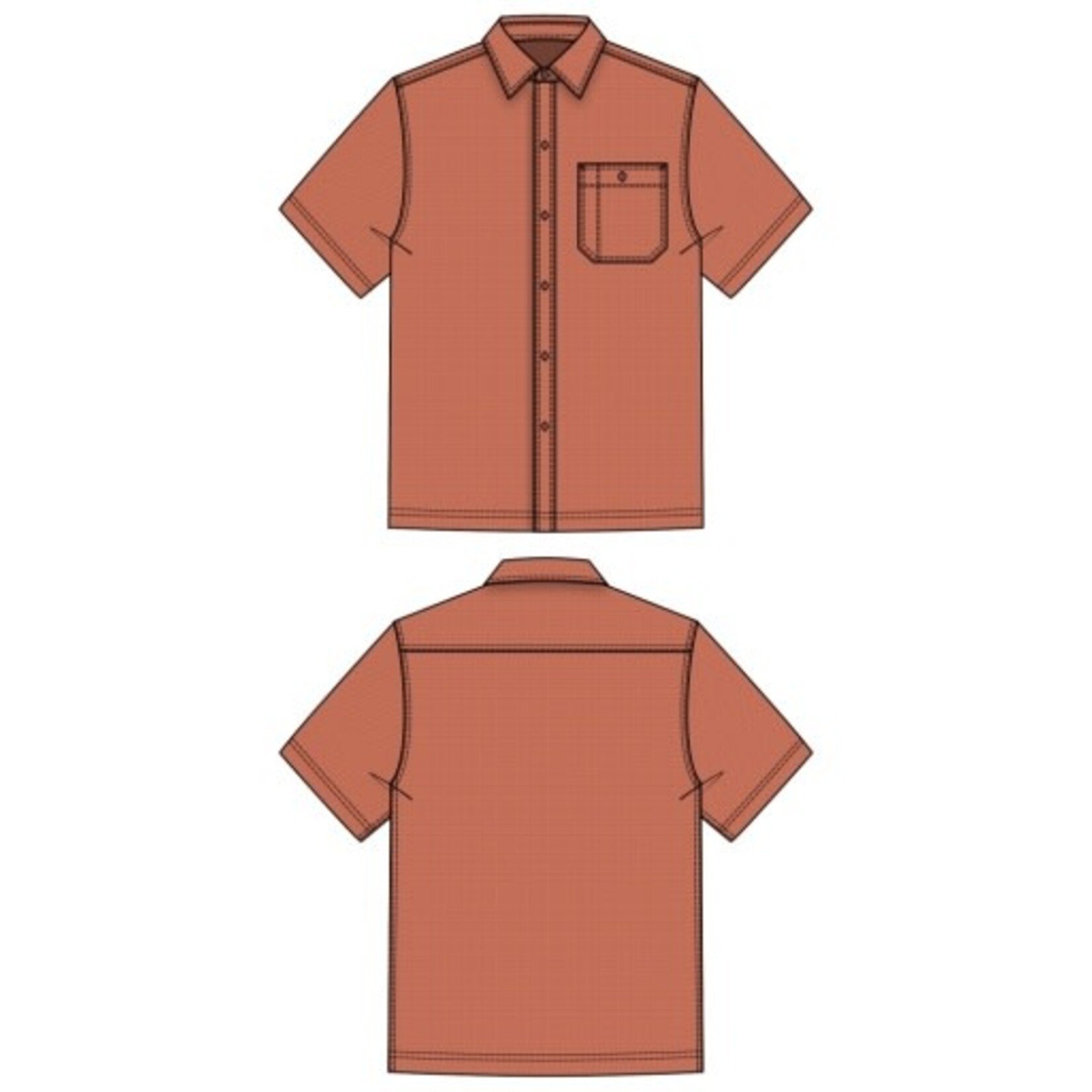 Liverpool Los Angeles men's knit s/s button up shirt