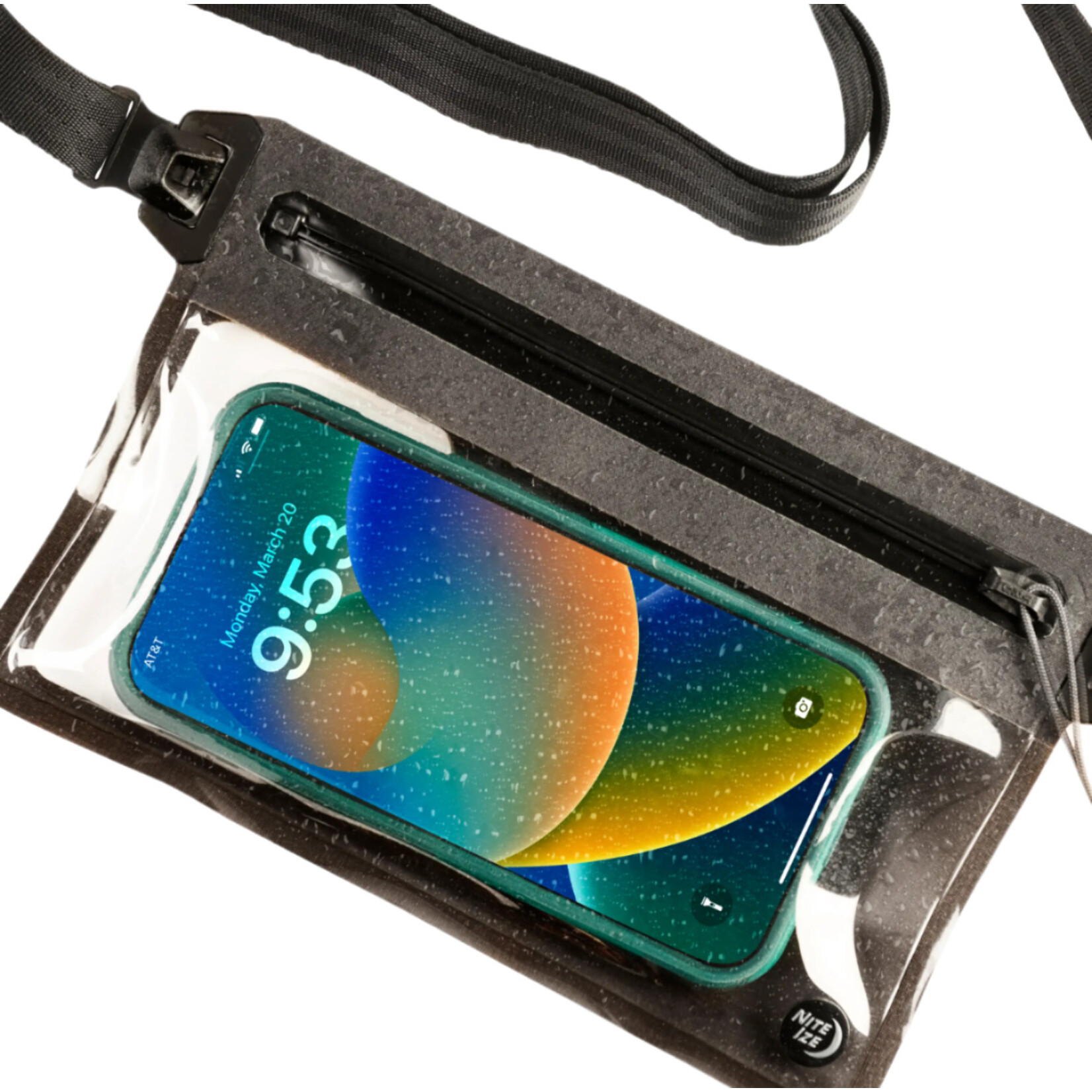 Nite Ize RunOff Waterproof Phone Waist Pouch - Charcoal