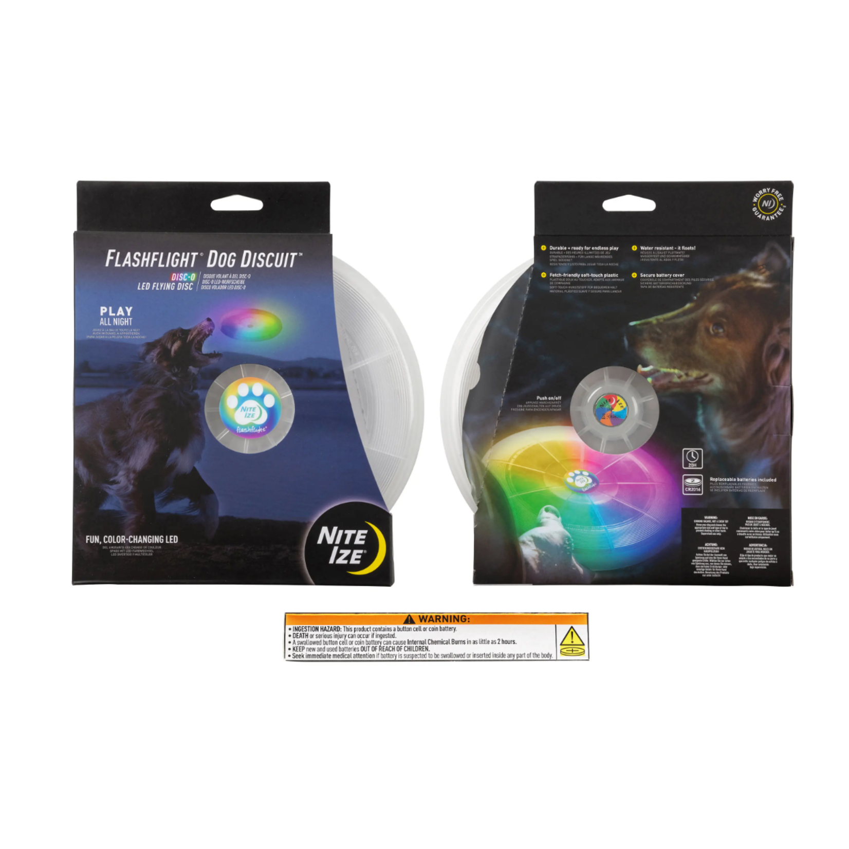 Nite Ize Flashflight Dog Discuit LED Flying Disc - Disc-O