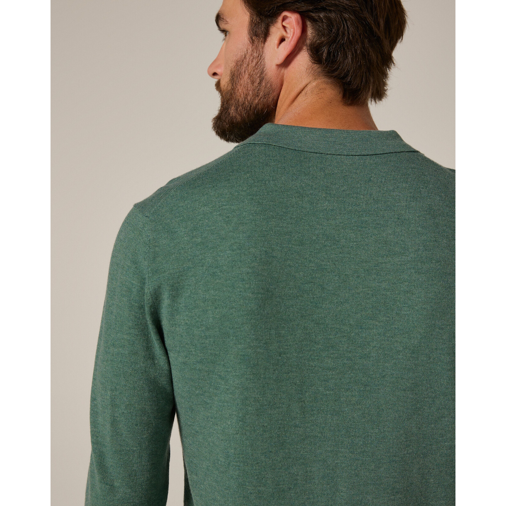 7 Diamonds LONG SLEEVE WOOL SWEATER POLO