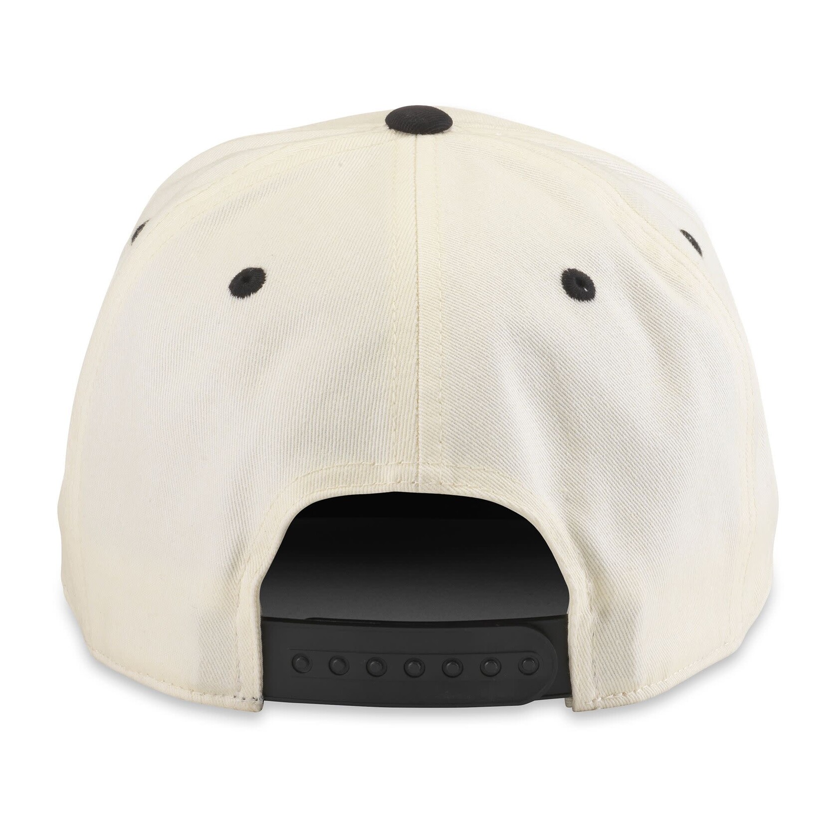 American Needle Cream with Black Brim Jack Daniels Ball Cap