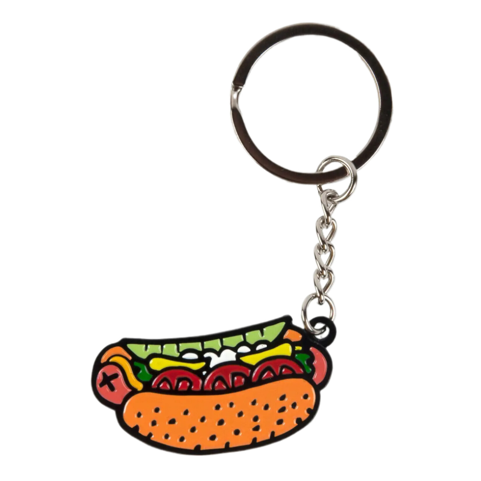 Transit Tees Chicago Style Hot Dog Keychain