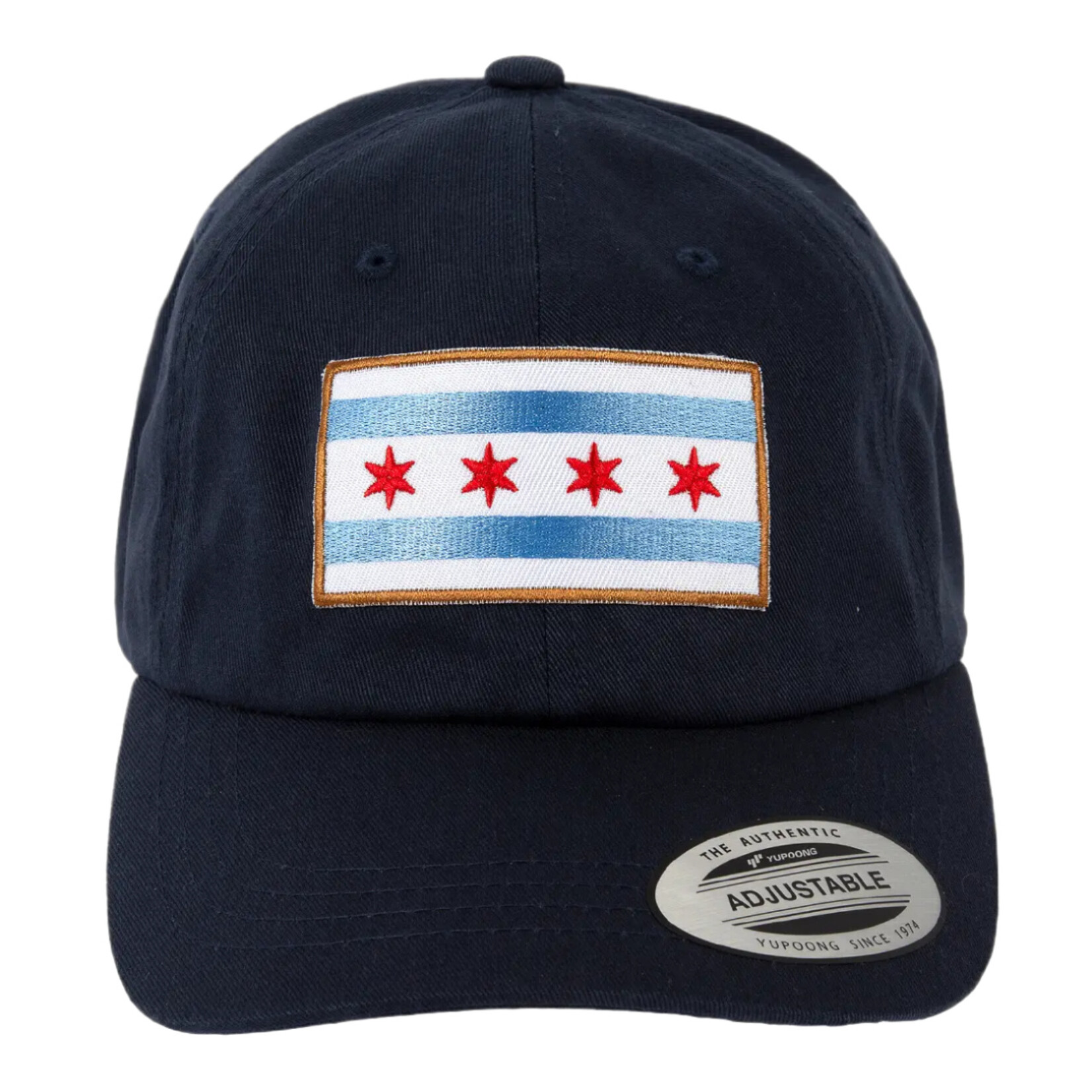Transit Tees Navy Chicago Flag Hat