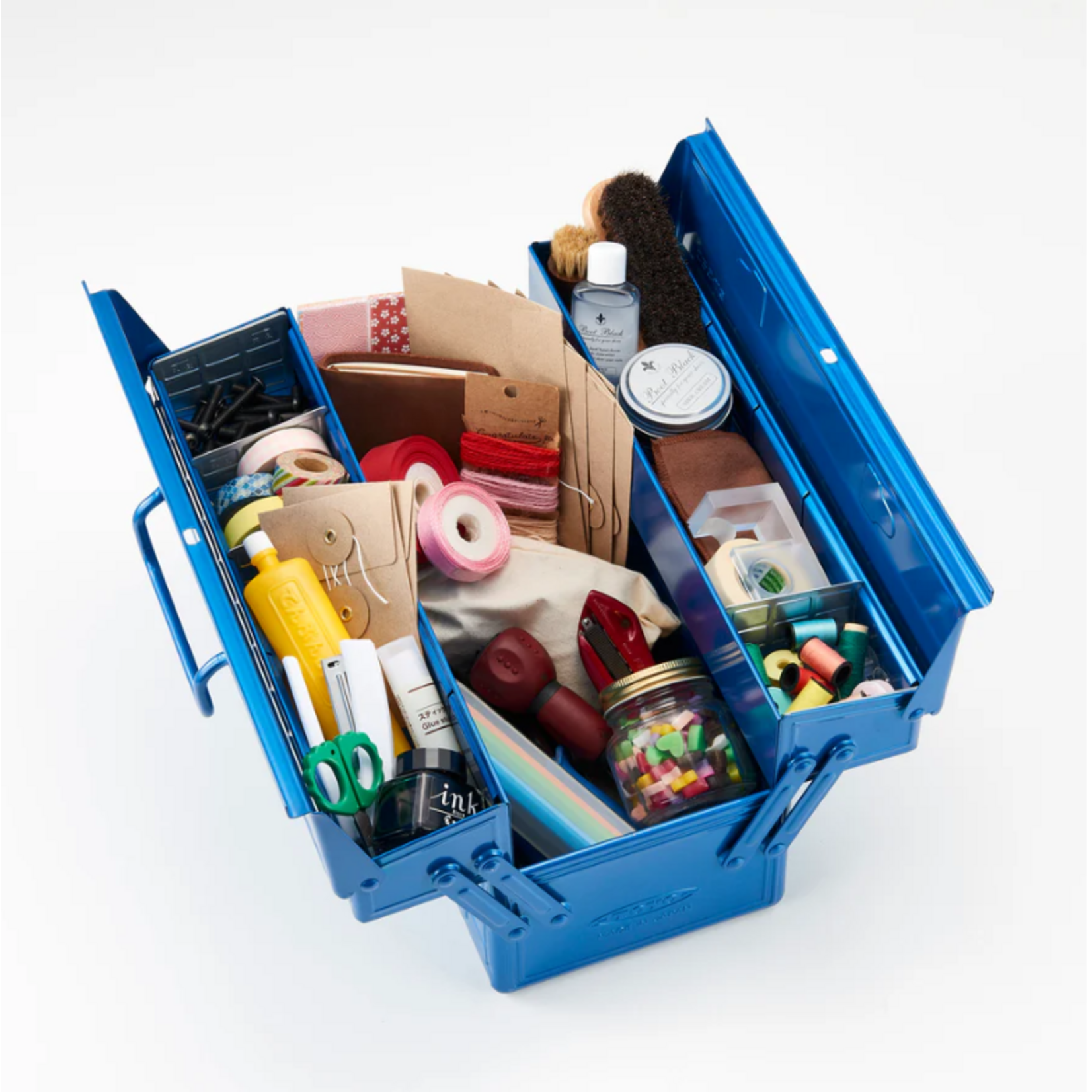 Toyo ST-350 Japenese Tea Green Cantilever Steel Toolbox