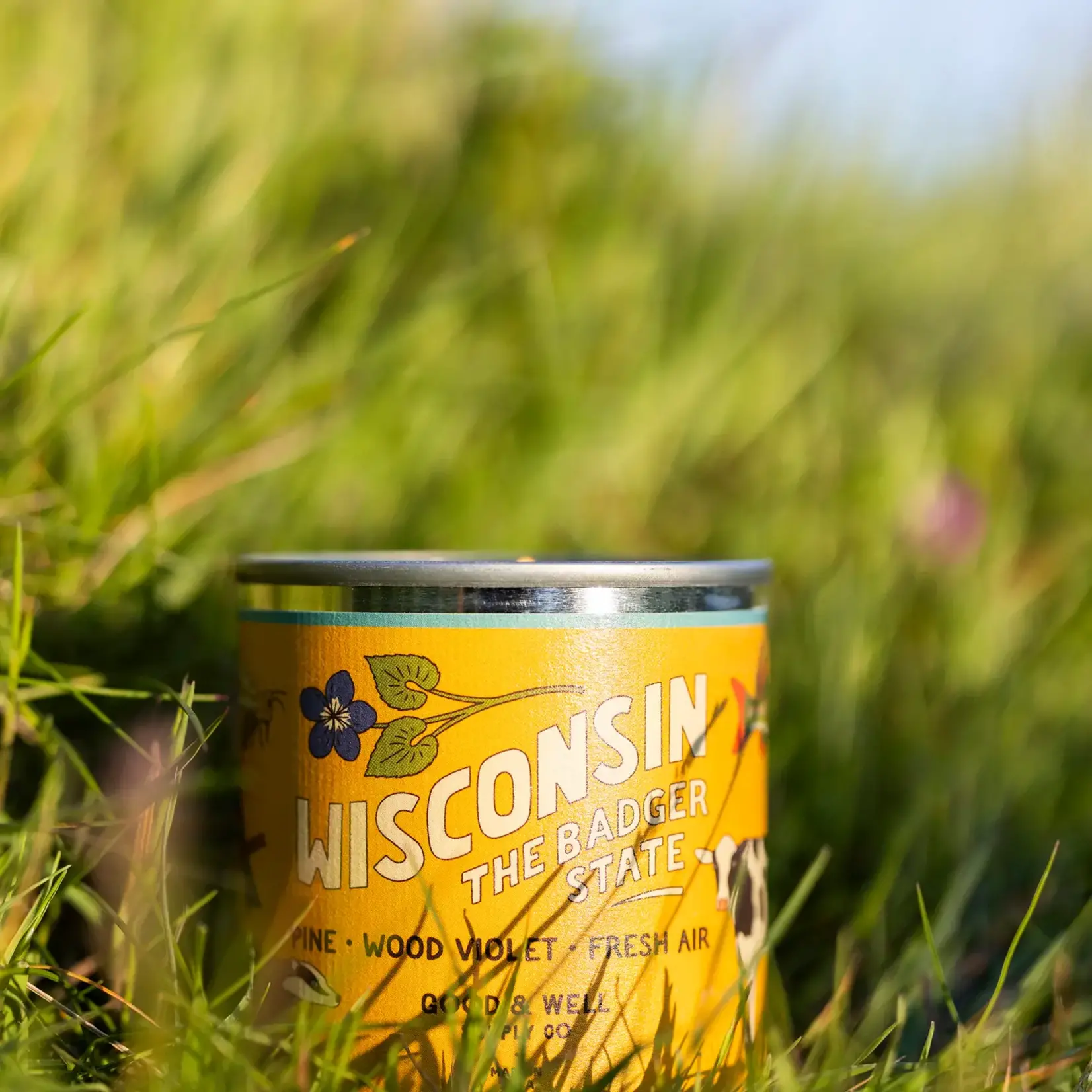 Good & Well Supply Co. Wisconsin State Soy Candle, 1/2 Pint