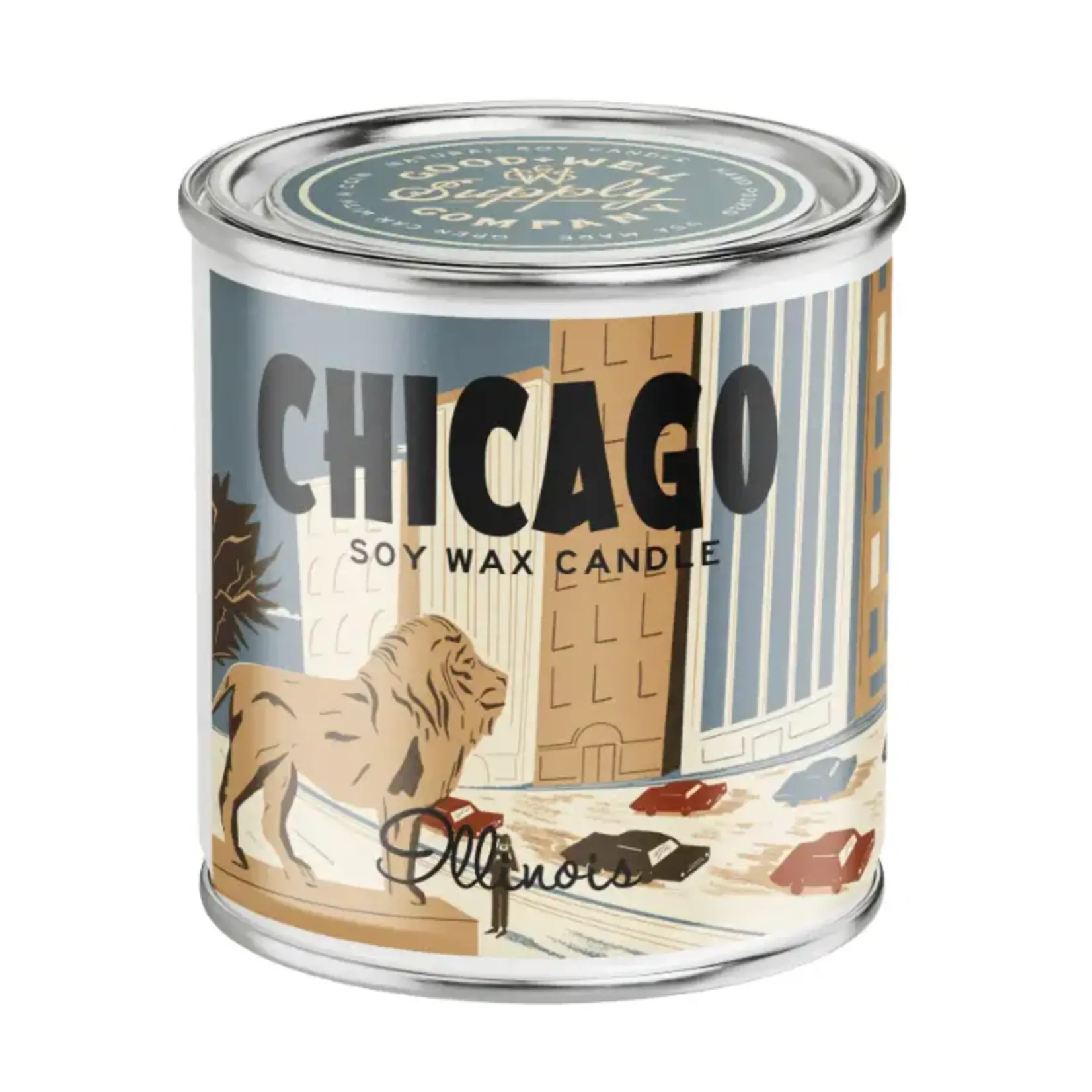 Good & Well Supply Co. Chicago Candle, 1/2 Pint