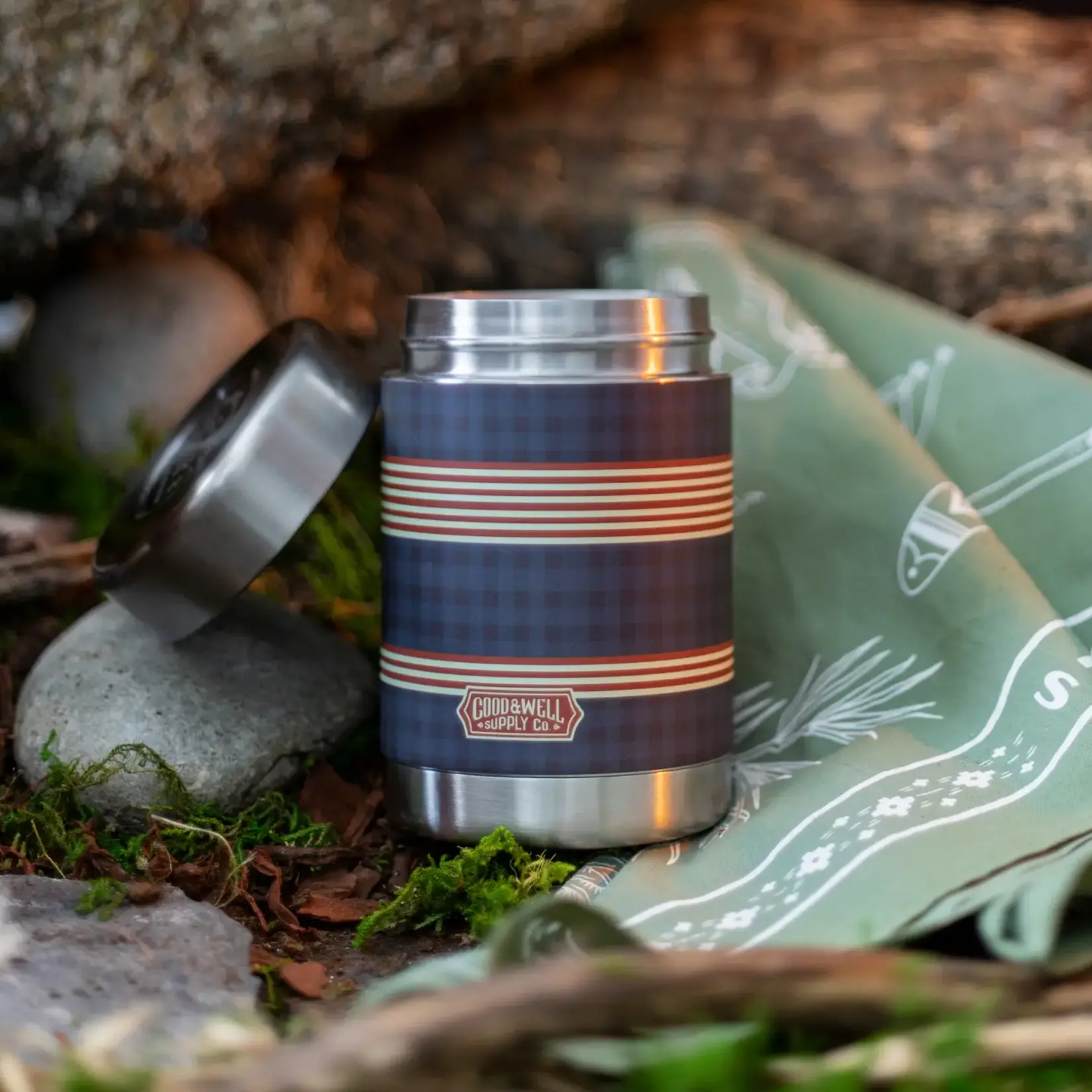 Good & Well Supply Co. Under the Stars Vintage Canteen Candle, 12 oz