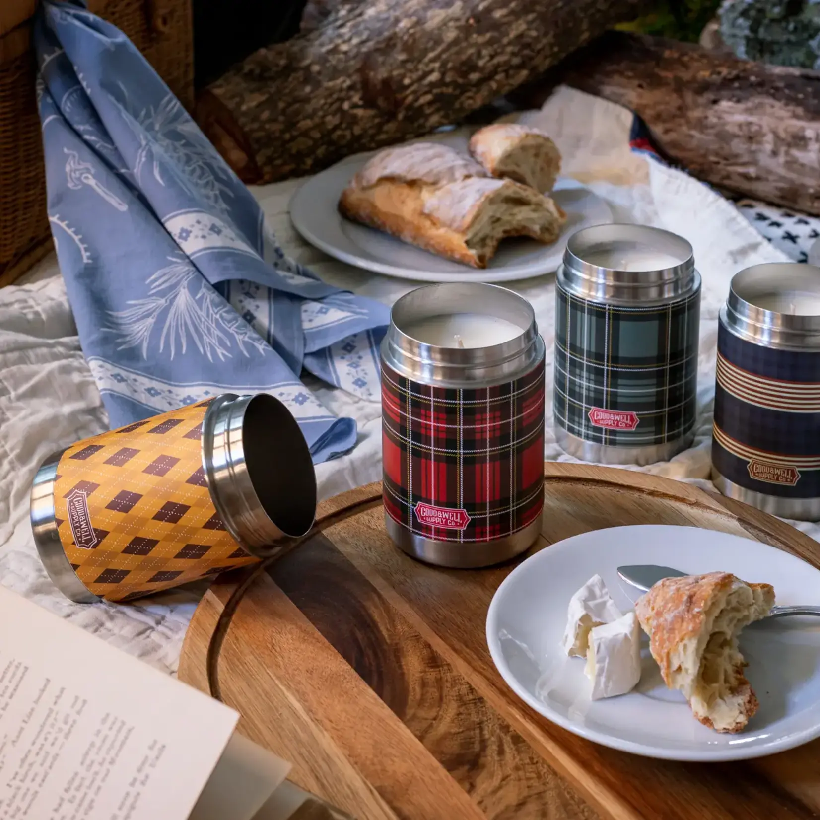 Good & Well Supply Co. Under the Stars Vintage Canteen Candle, 12 oz