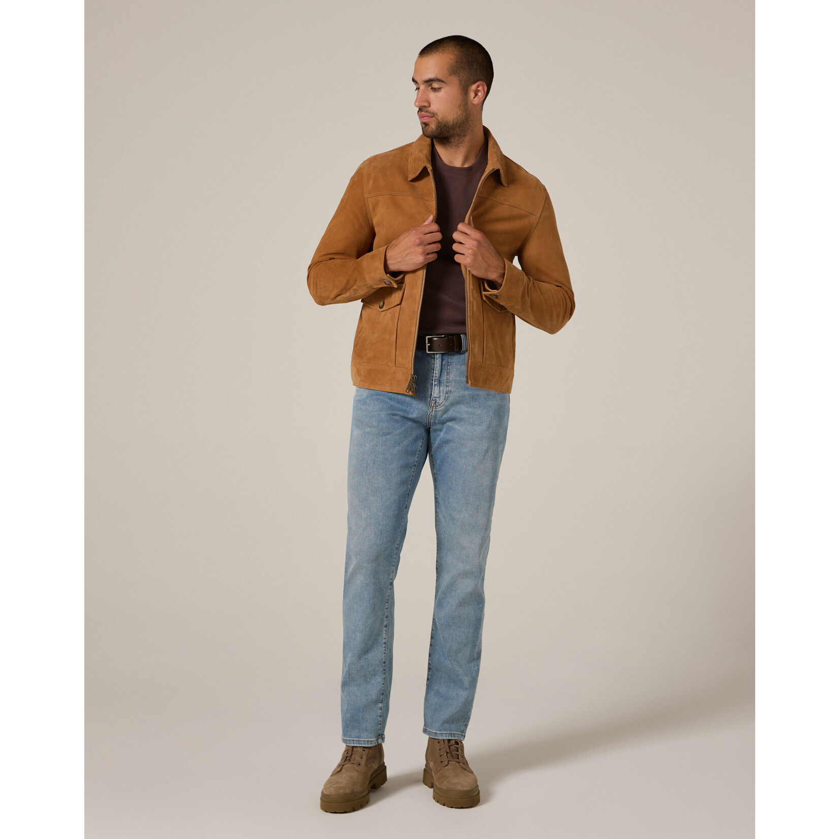 7 Diamonds FLIGHT LEATHER JACKET