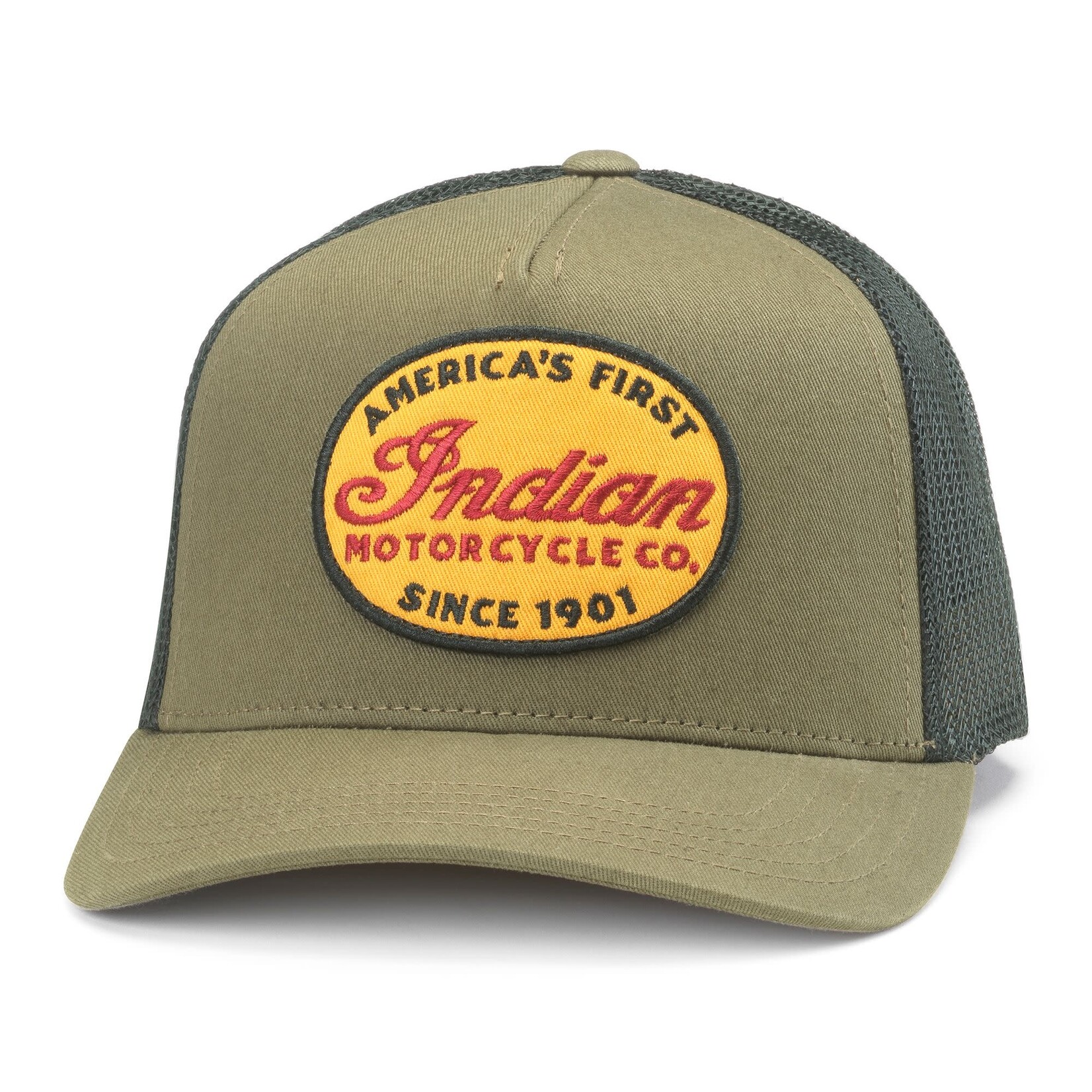 American Needle Indian Motorcycle Olive Ball Cap