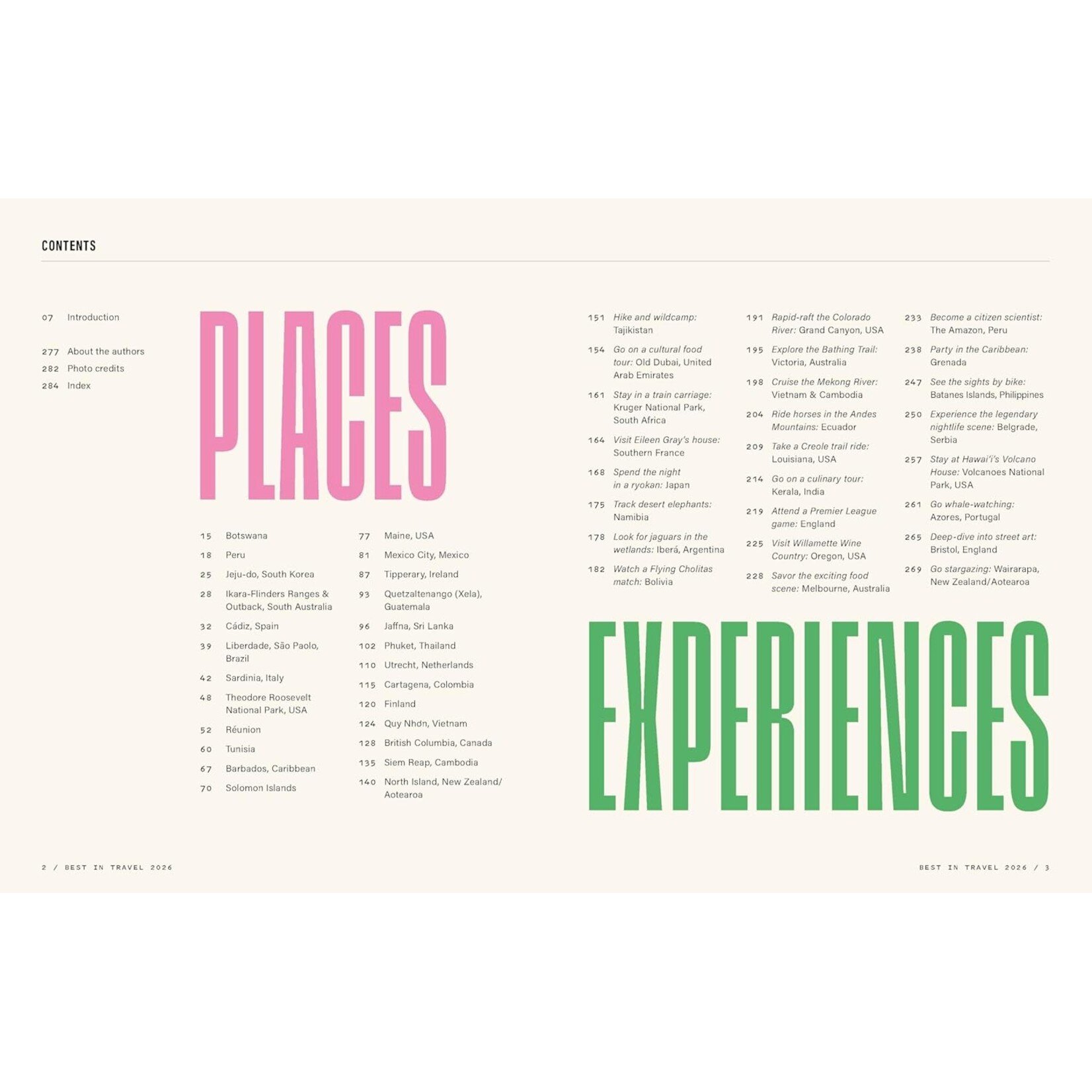 Lonely Planet Best in Travel 2026