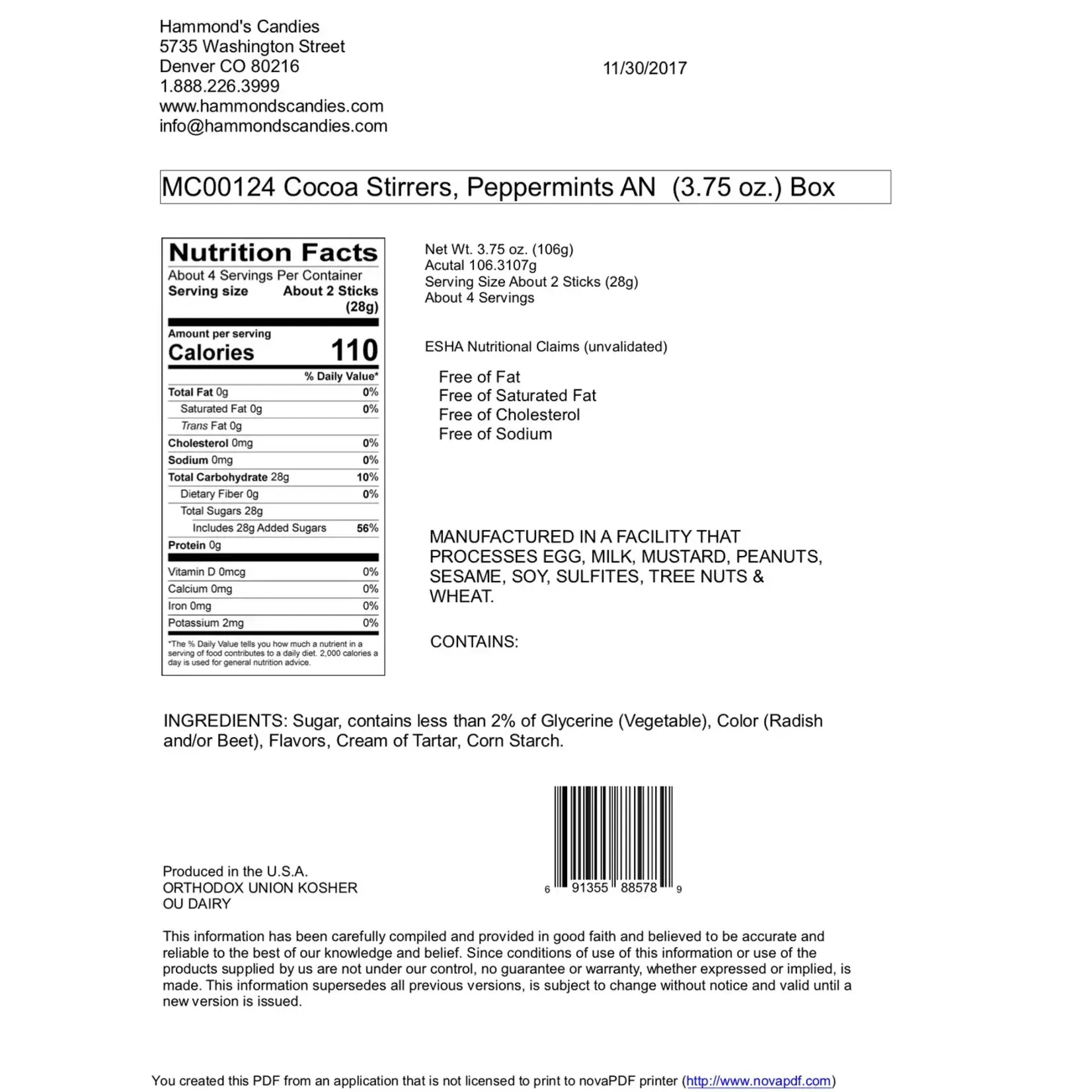 All-Natural Peppermint Cocoa Stirrers