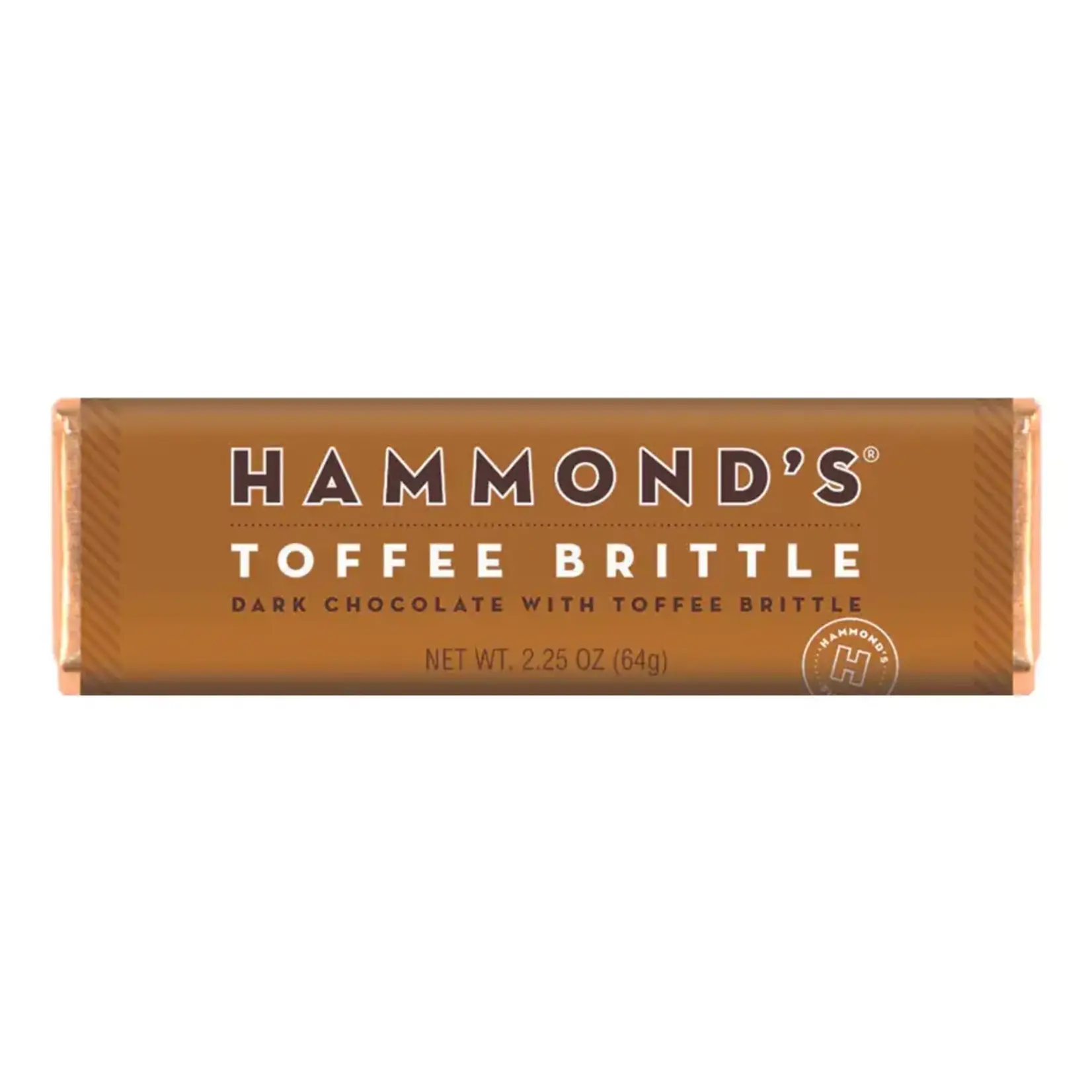 Natural Toffee Brittle Dark Chocolate Bar