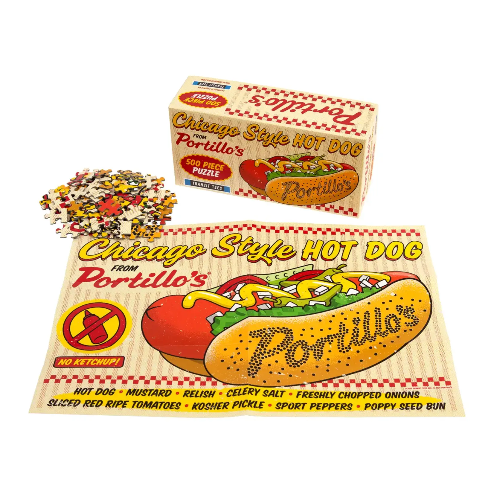 Transit Tees Portillo's Hot Dog Puzzle