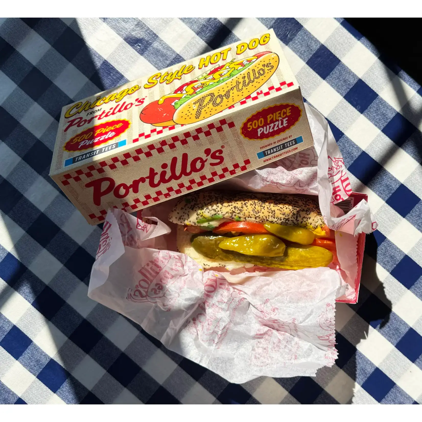 Transit Tees Portillo's Hot Dog Puzzle