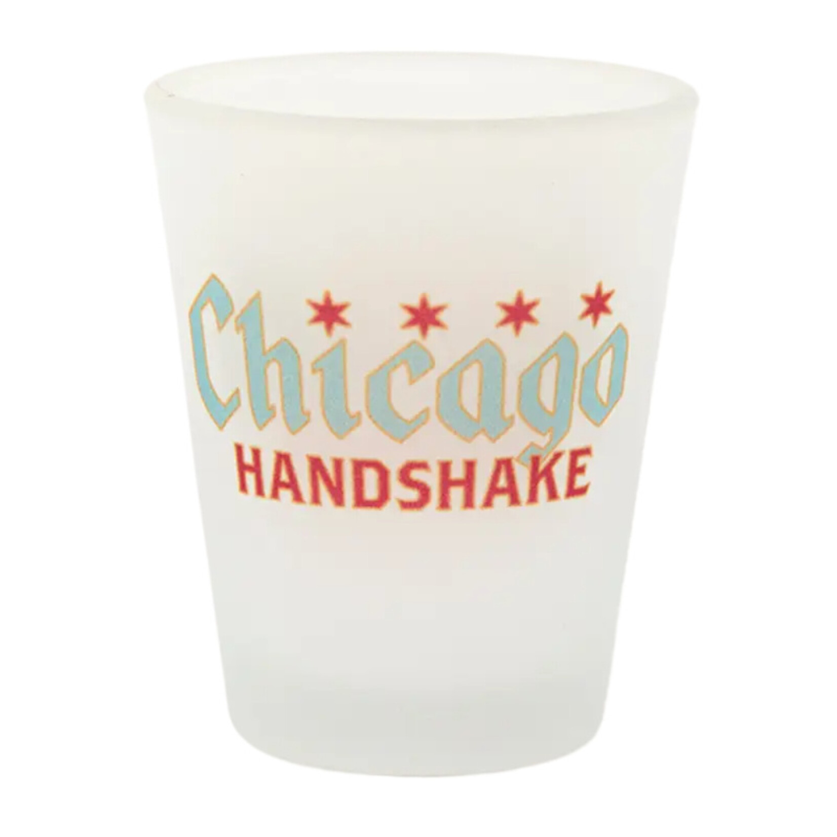 Transit Tees Chicago Handshake Frosted Shot Glass