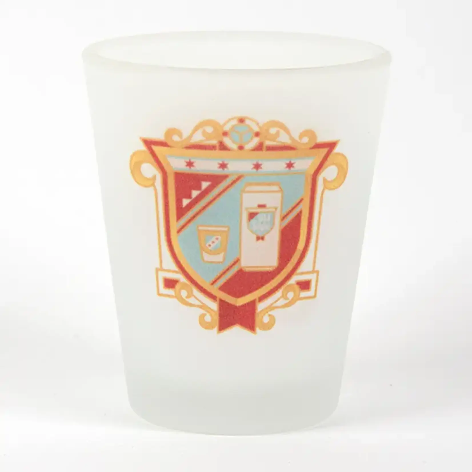 Transit Tees Chicago Handshake Frosted Shot Glass