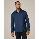 7 Diamonds BOWERY TEXTURED KNIT LONG SLEEVE SHIRT