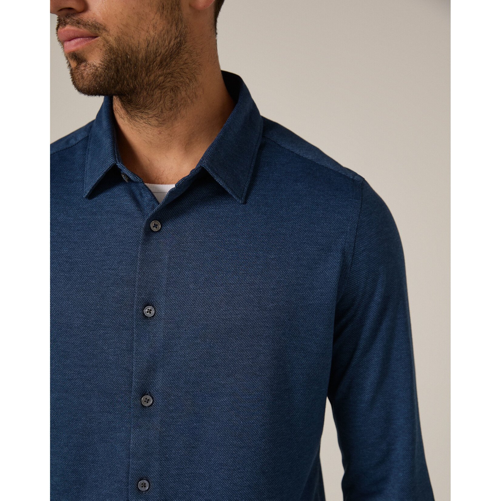 7 Diamonds BOWERY TEXTURED KNIT LONG SLEEVE SHIRT