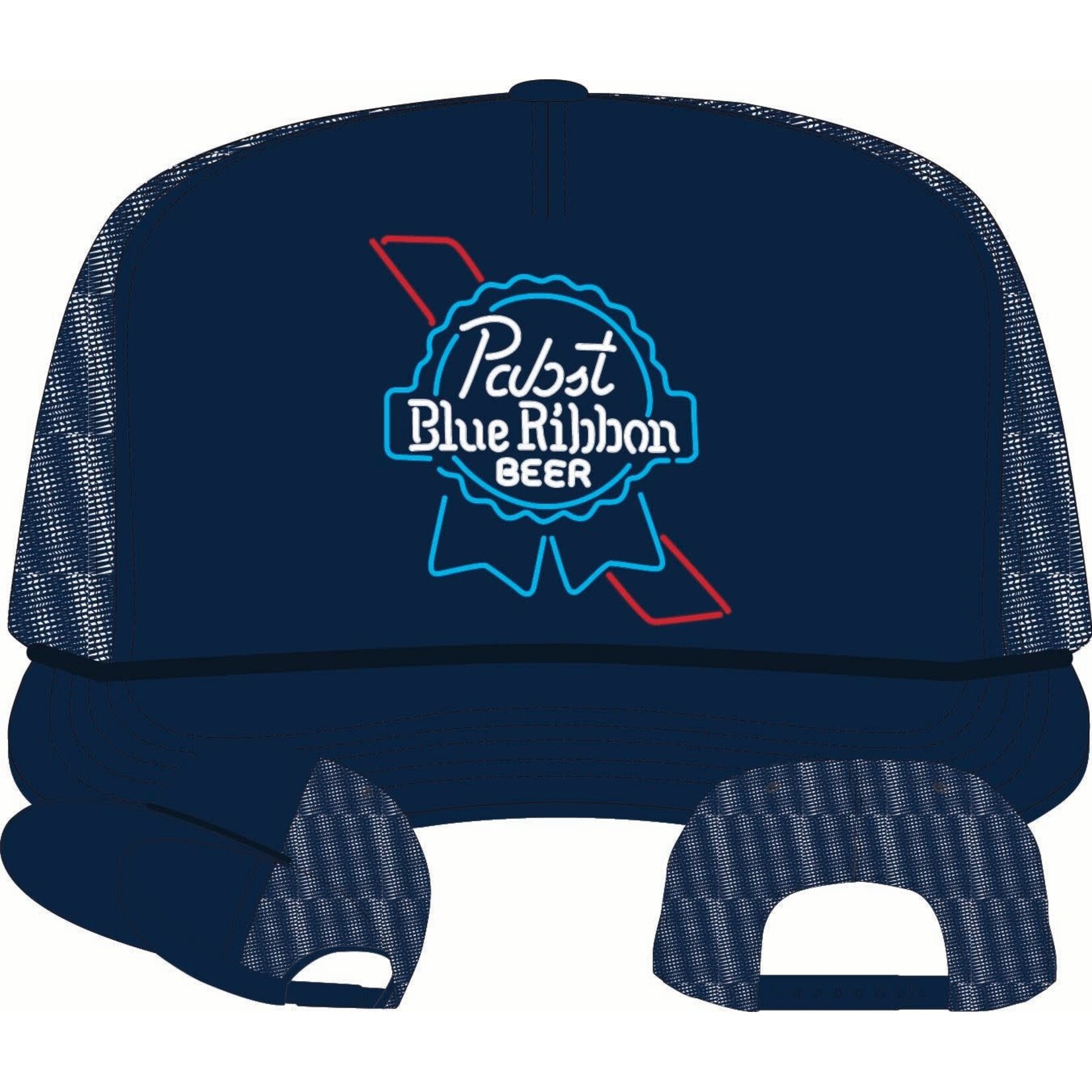 American Needle Neon Pabst Blue Ribbon Ball Cap