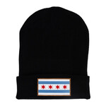 Transit Tees Chicago Flag Beanie