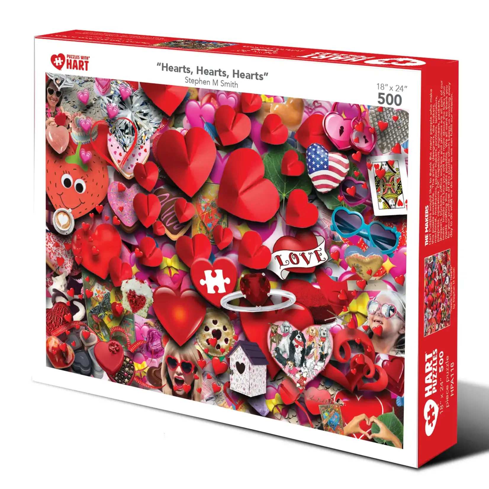 Hart Puzzles Hearts, Hearts, Hearts Puzzle