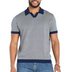 Liverpool Los Angeles Johnny Collar Short Sleeve Sweater S26