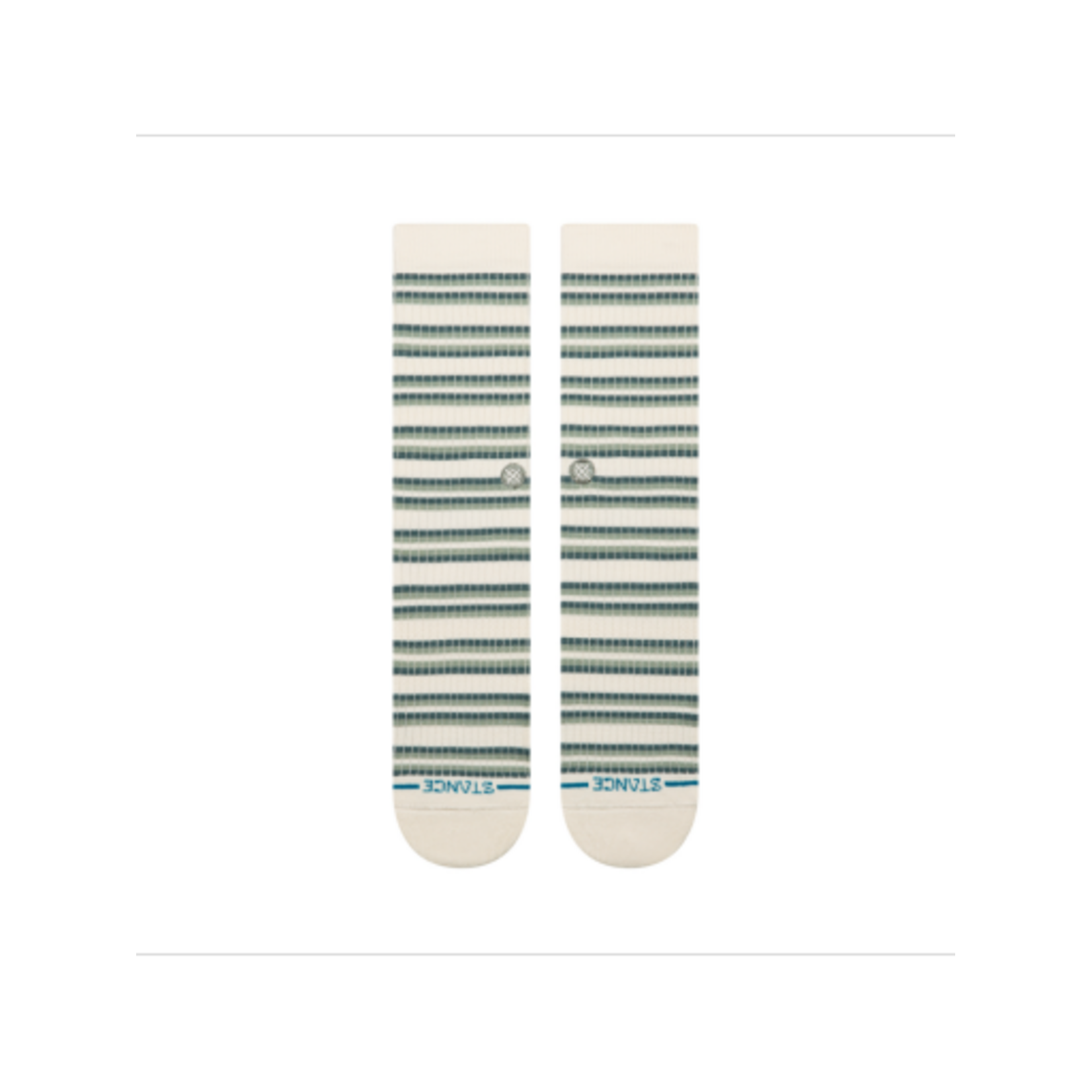 Multi-stripe Ribbed Crew Socks