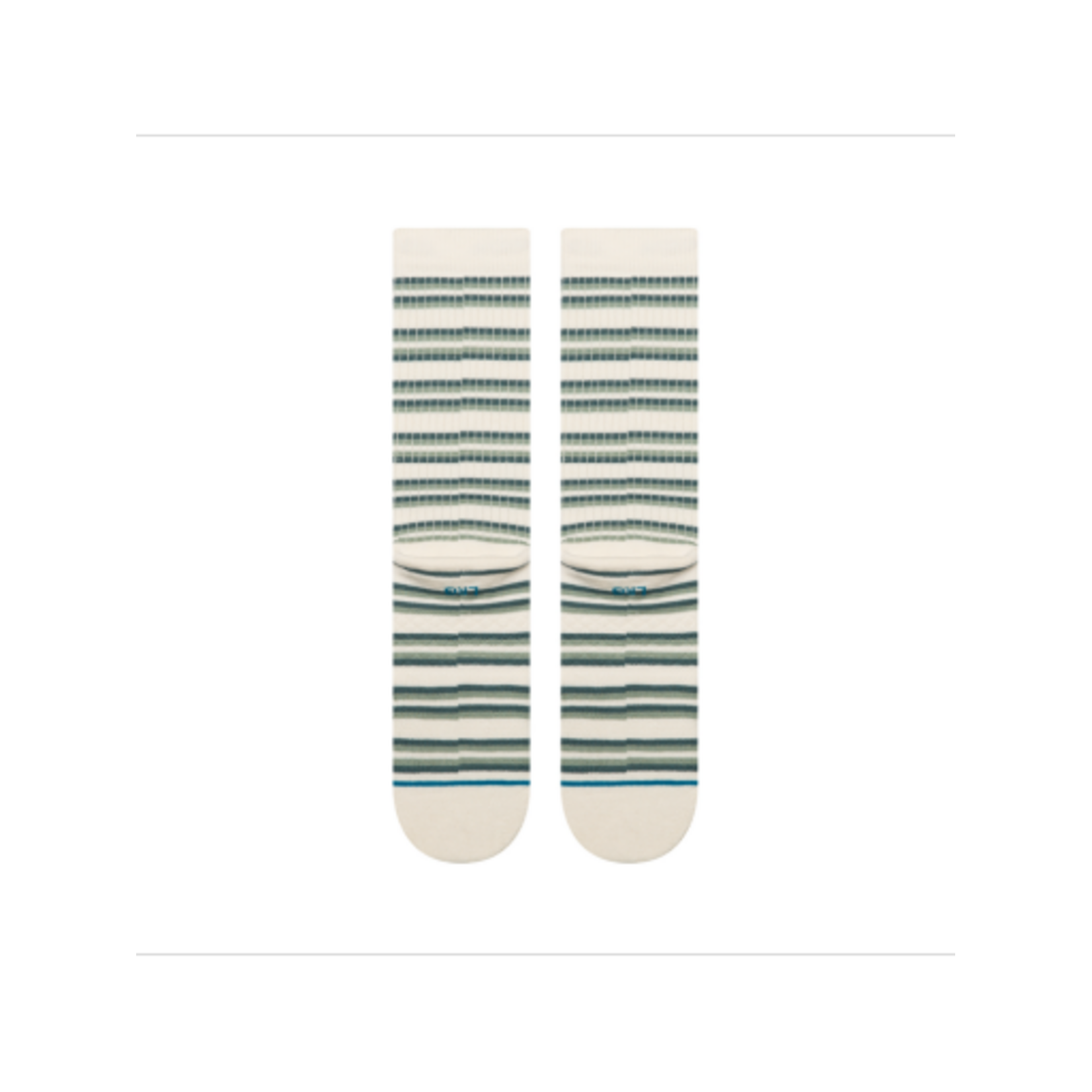 Multi-stripe Ribbed Crew Socks