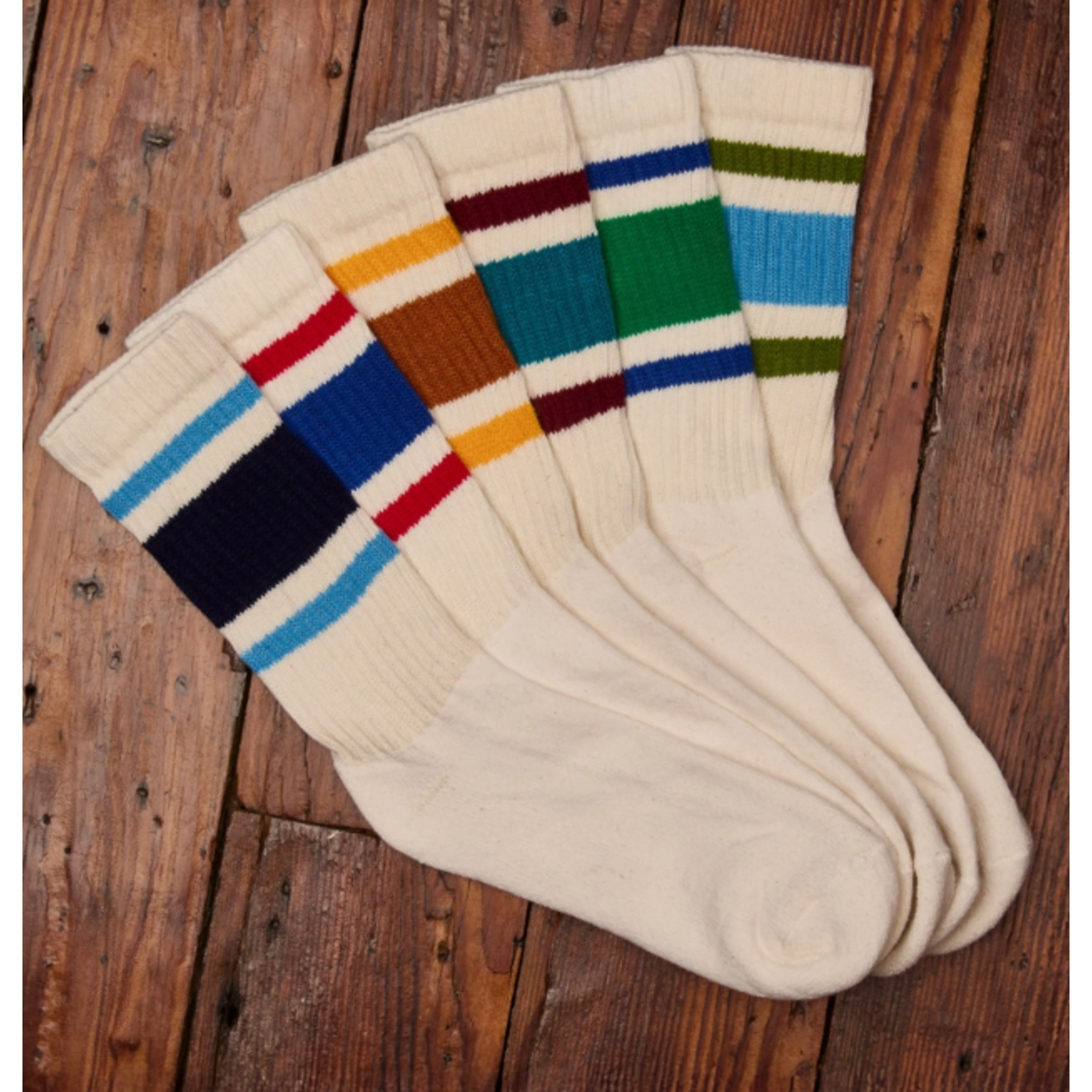 American Trench Retro Stripe Crew Sock