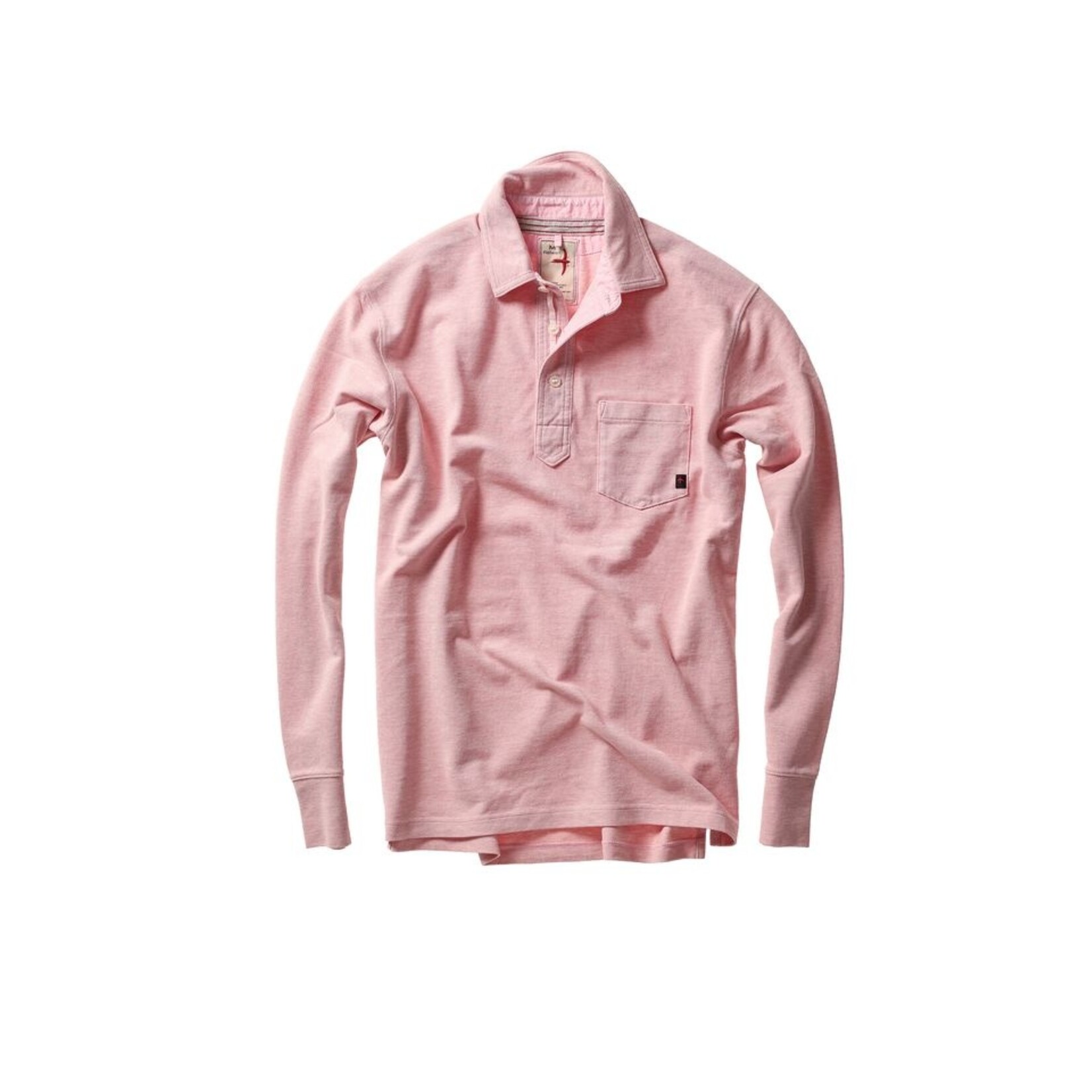 Relwen Vintage Long Sleeve Pique Polo Shirt