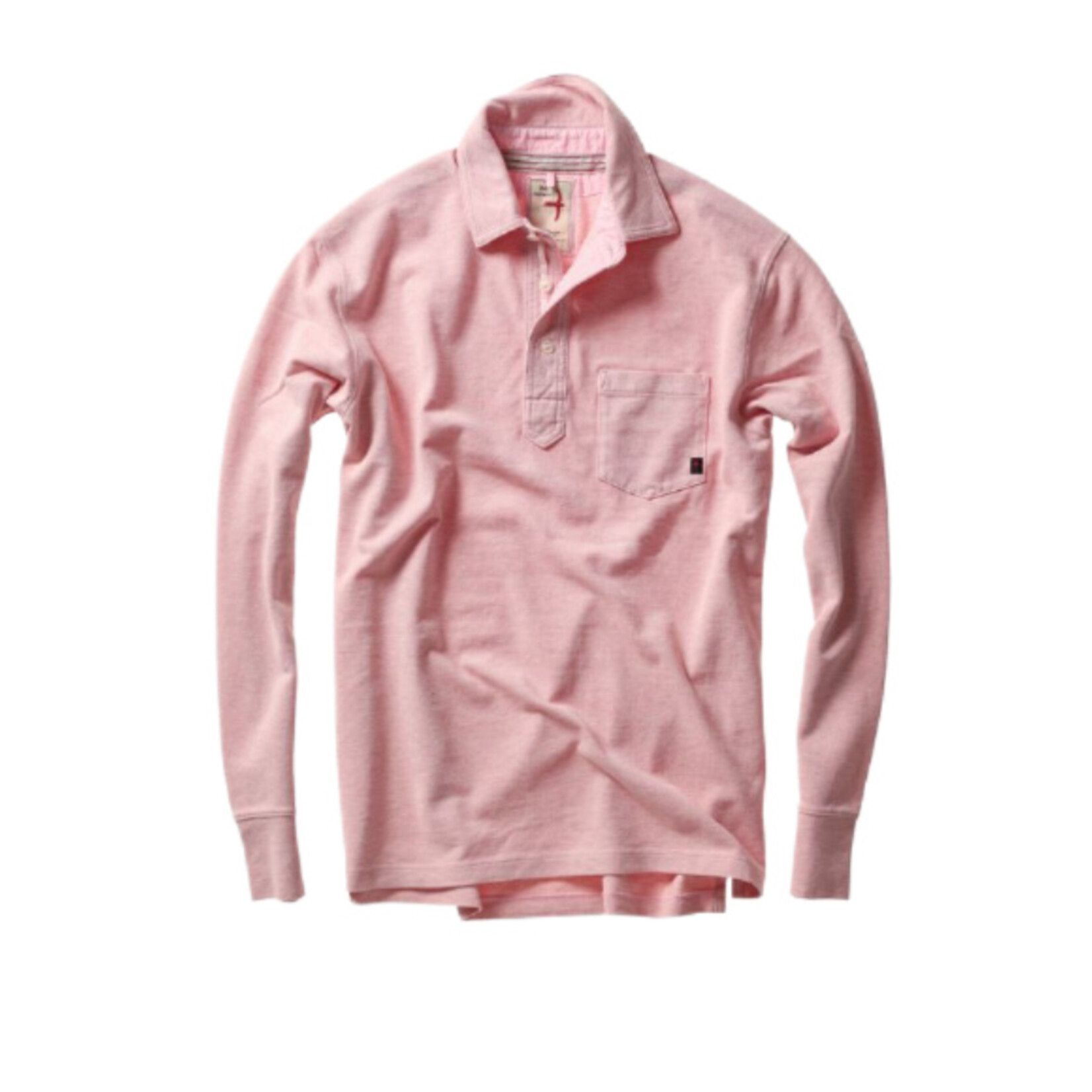 Relwen Vintage Long Sleeve Pique Polo Shirt