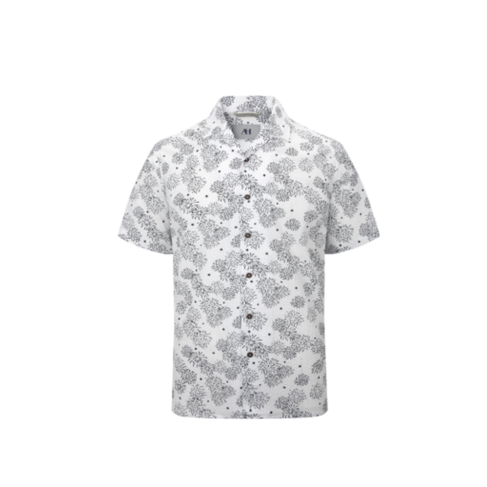American Heritage Nantucket Stretch Seer Sucker Short Sleeve Shirt S26