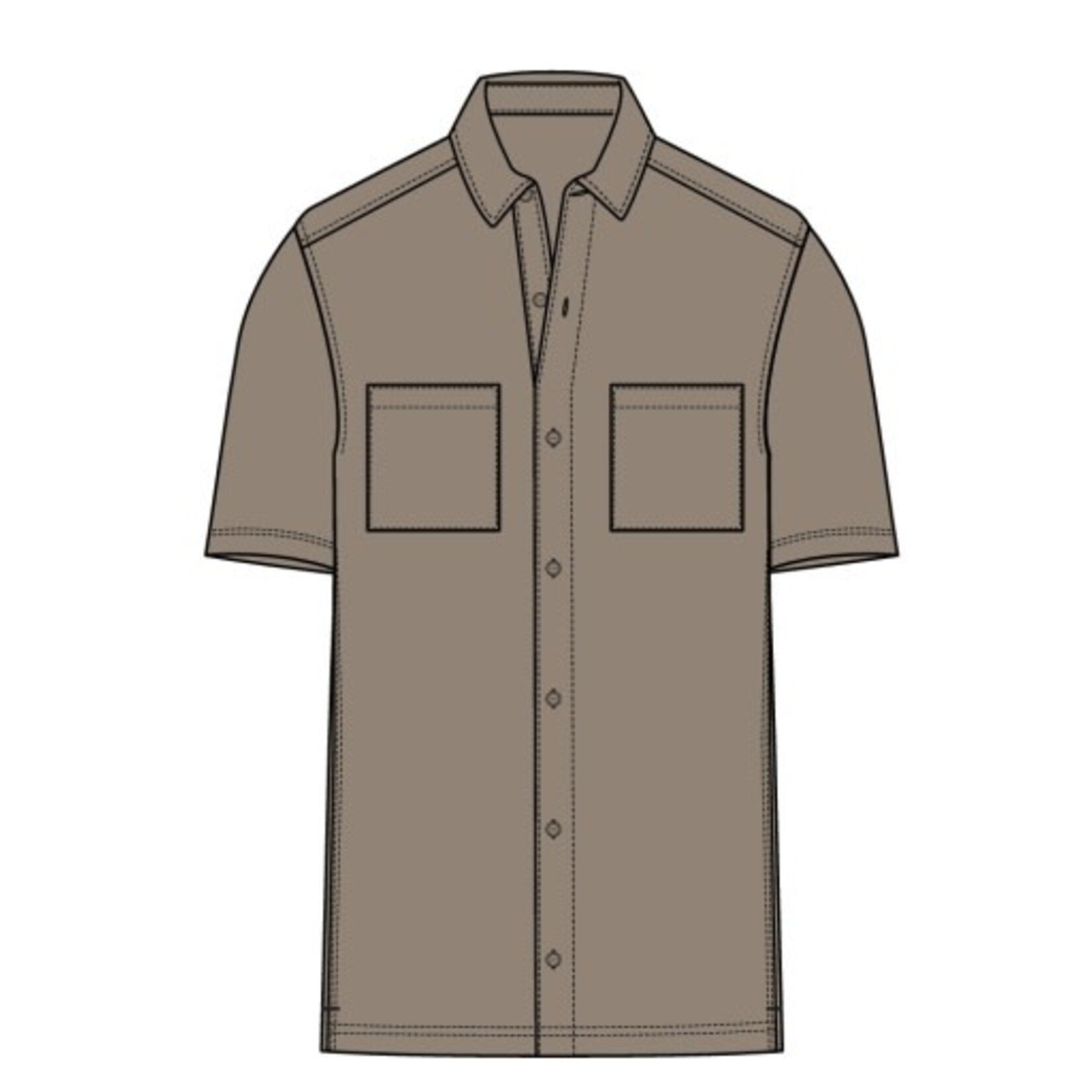 The Normal Brand KNIT GETAWAY BUTTON UP