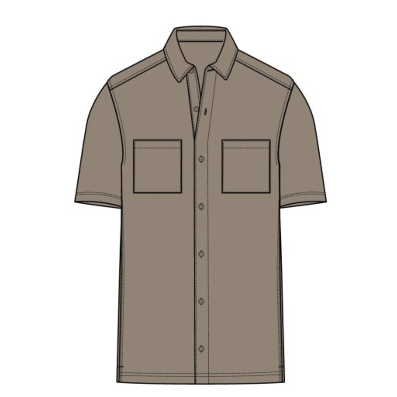 The Normal Brand KNIT GETAWAY BUTTON UP