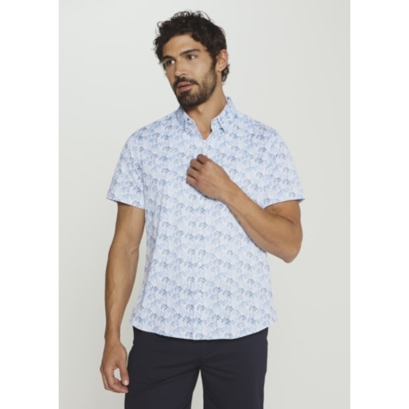 7 Diamonds Palmline Short Sleeve Shirt