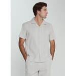 7 Diamonds THE VERVE STRIPED CAMP SHIRT