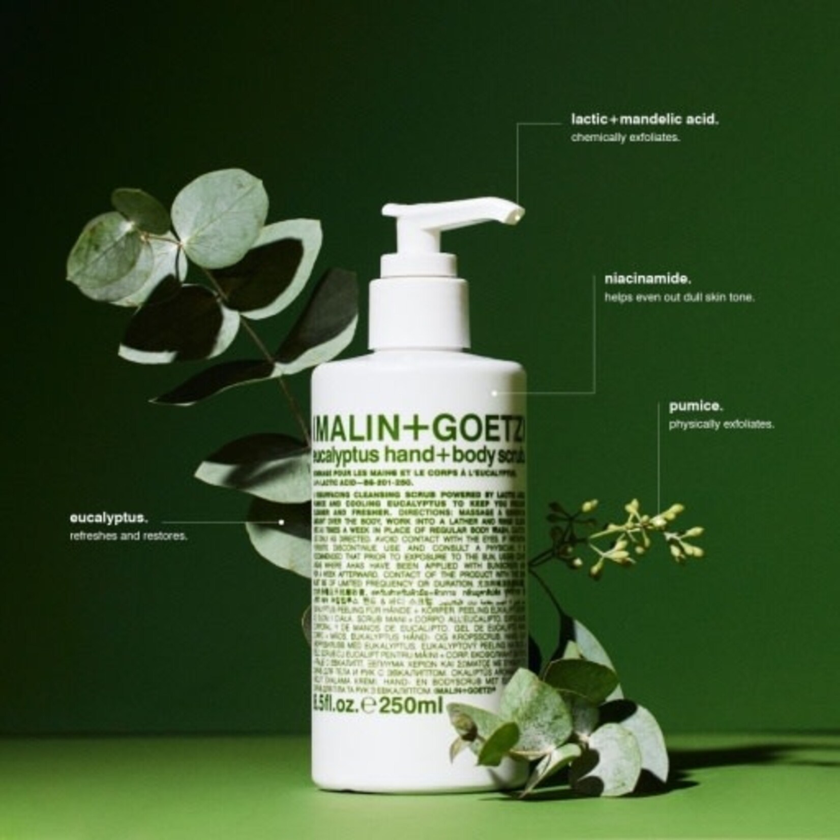 Malin+Goetz EUCALYPTUS HAND+BODY WASH, 8.5 oz