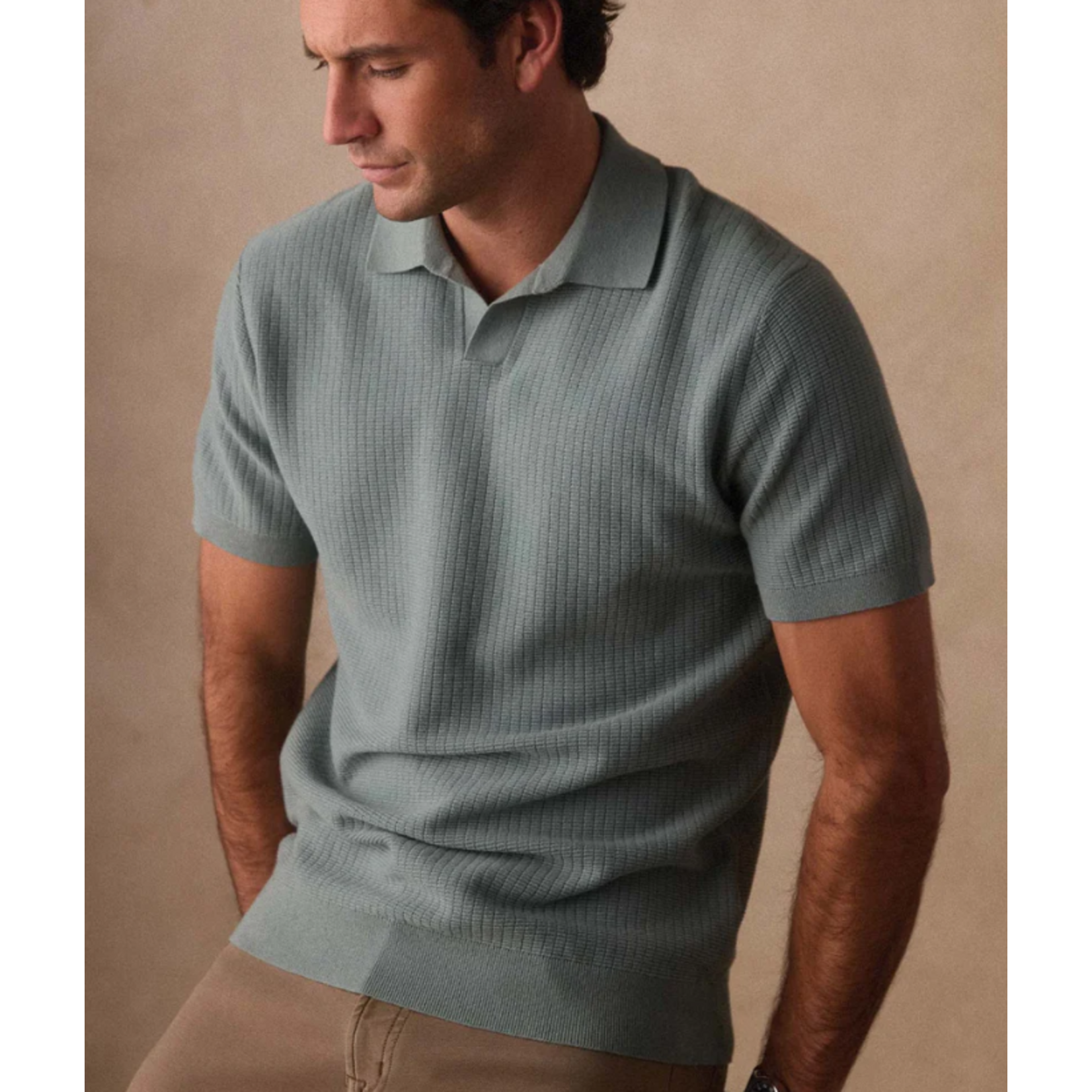 The Normal Brand Breezknit Polo Shirt