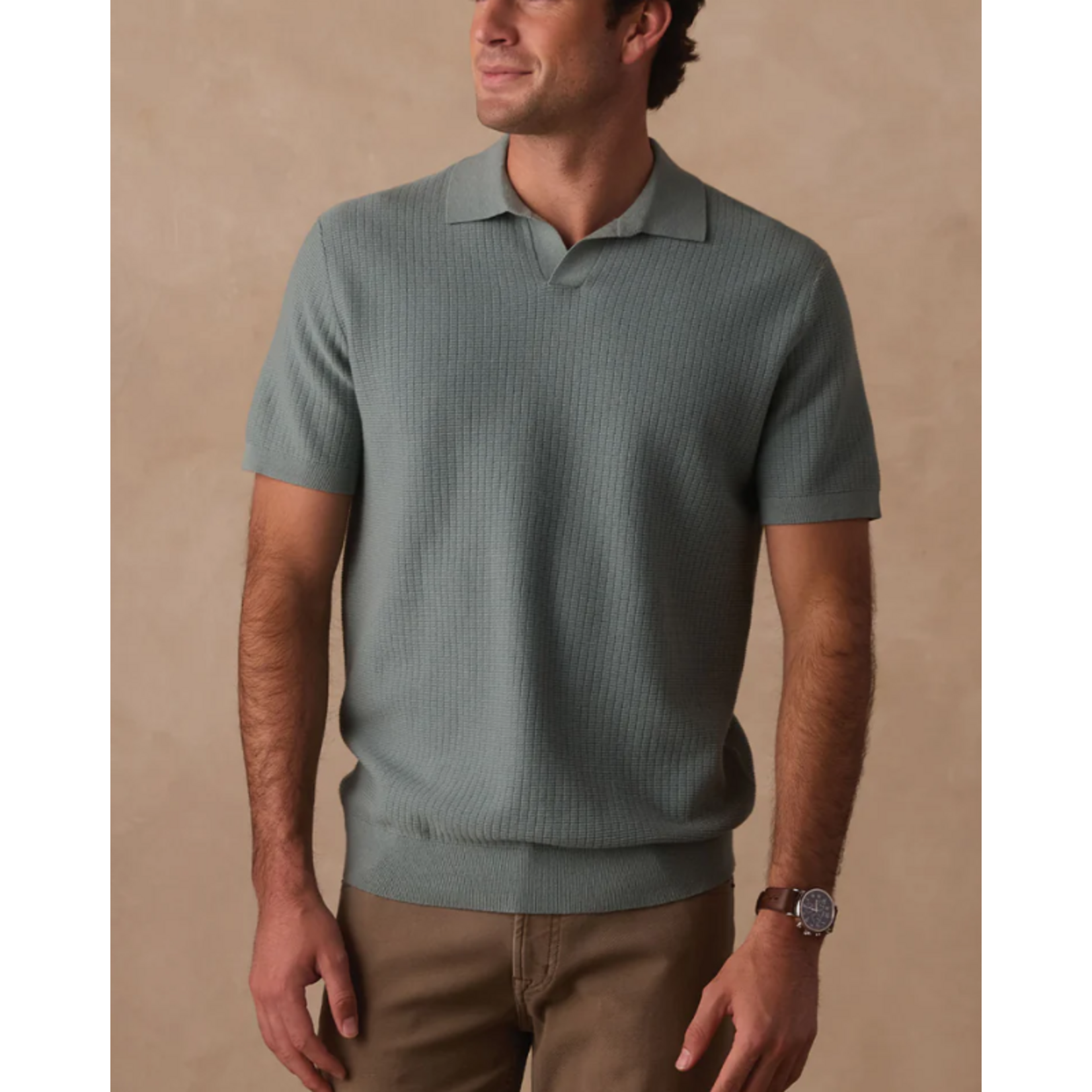 The Normal Brand Breezknit Polo Shirt