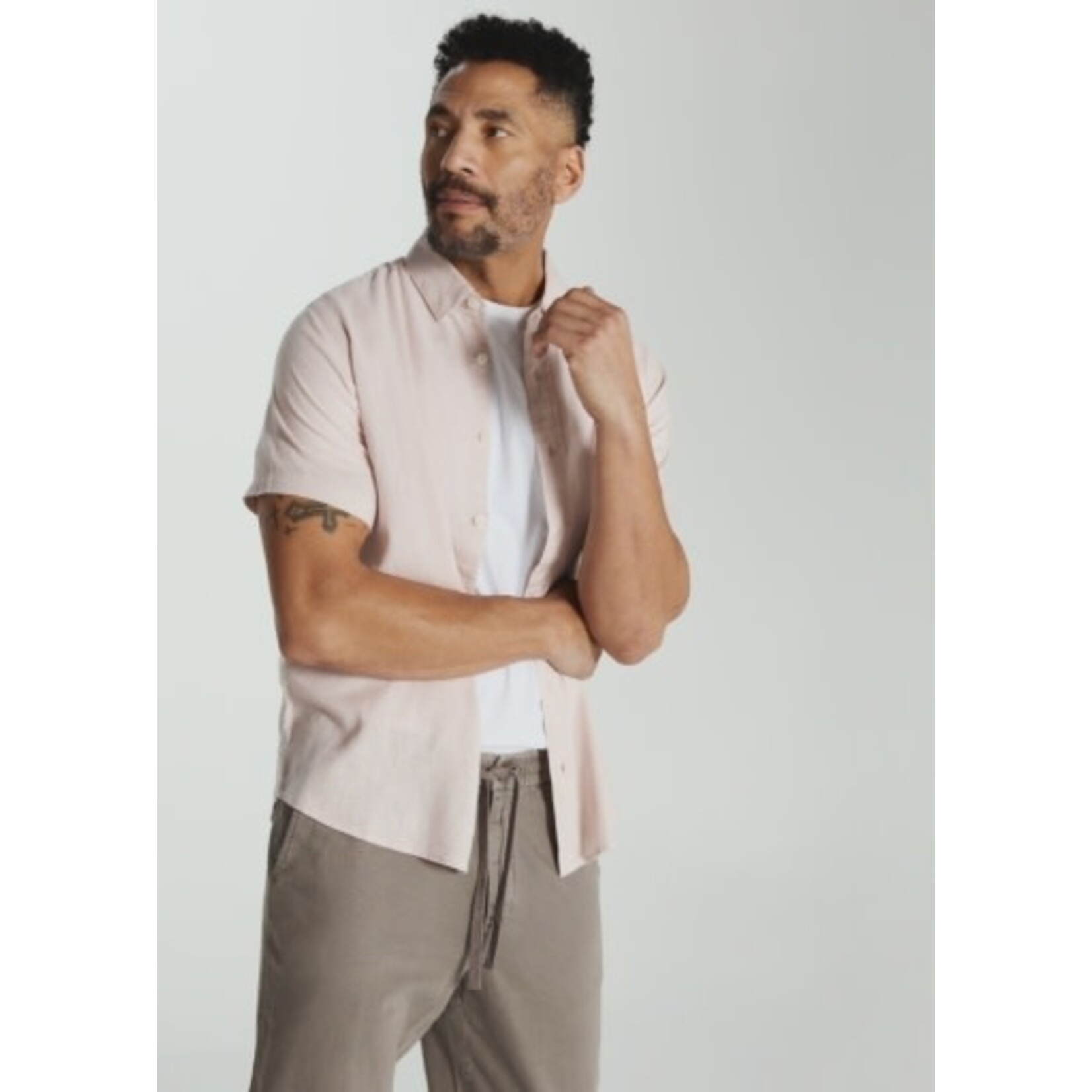 7 Diamonds Oasis Linen Short Sleeve Shirt
