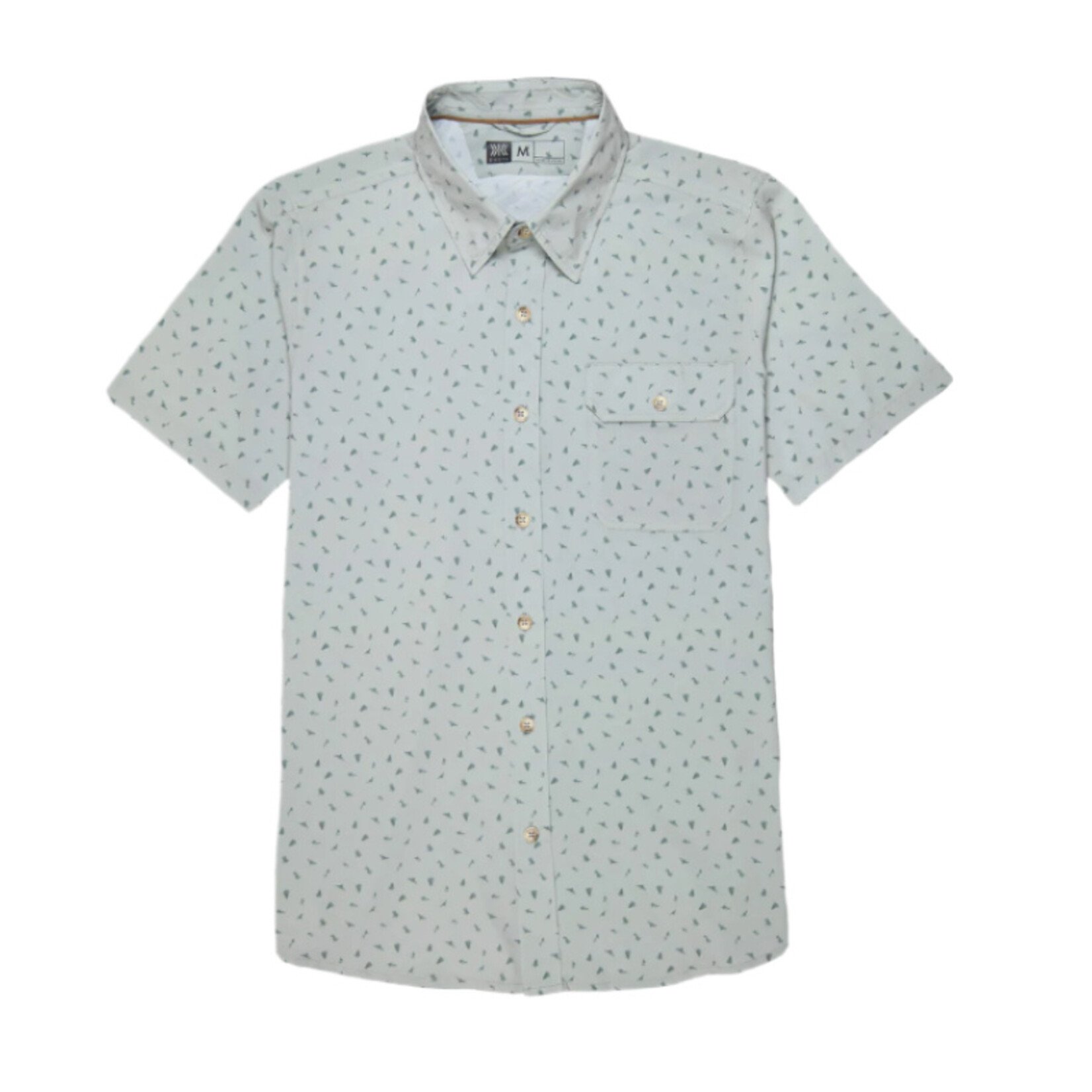 DKota Grizzly Reel Printed Poly/Span Short Sleeve Shirt