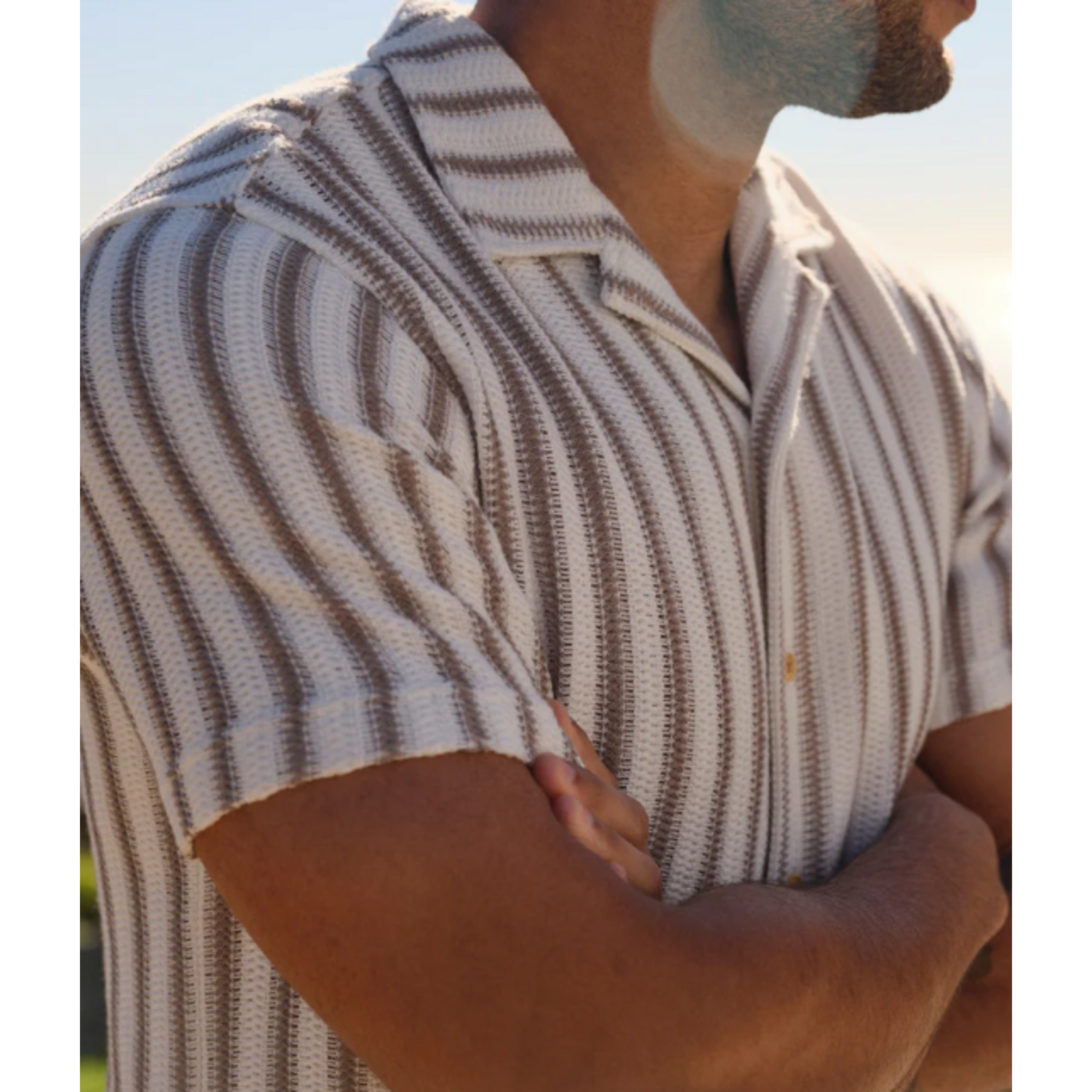 Fair Harbor Waveloom Crochet Shirt