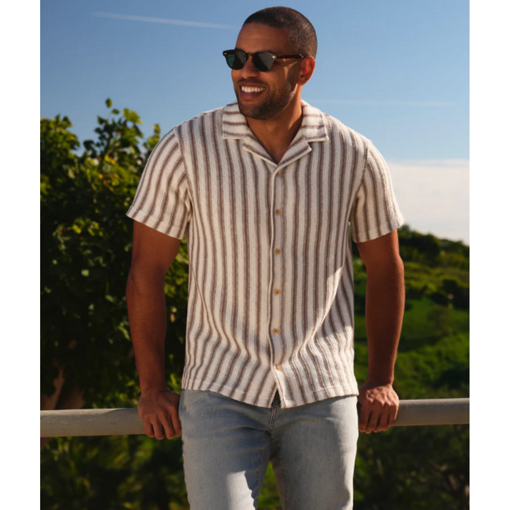 Fair Harbor Waveloom Crochet Shirt