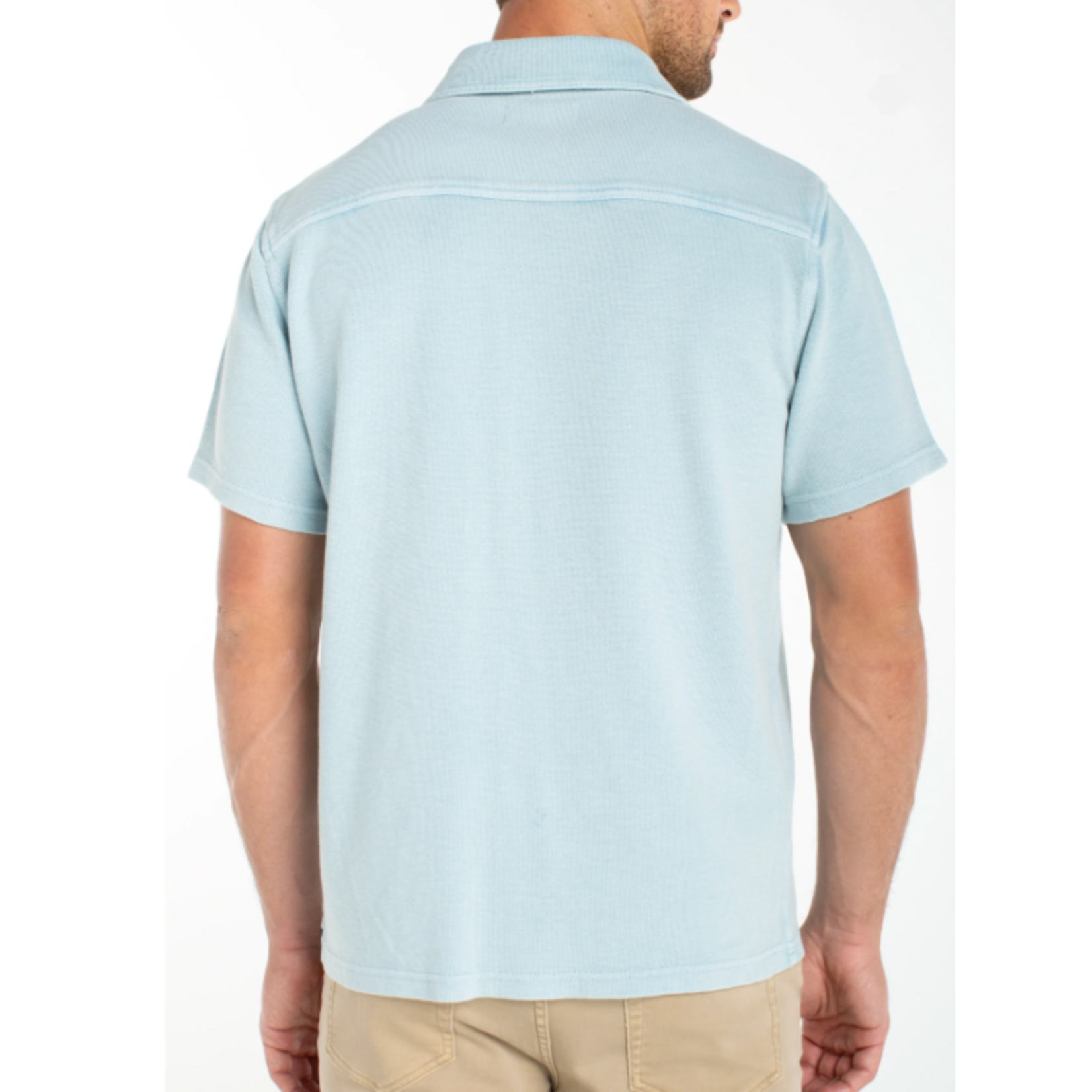 Liverpool Los Angeles Knit Short Sleeve Button up Shirt